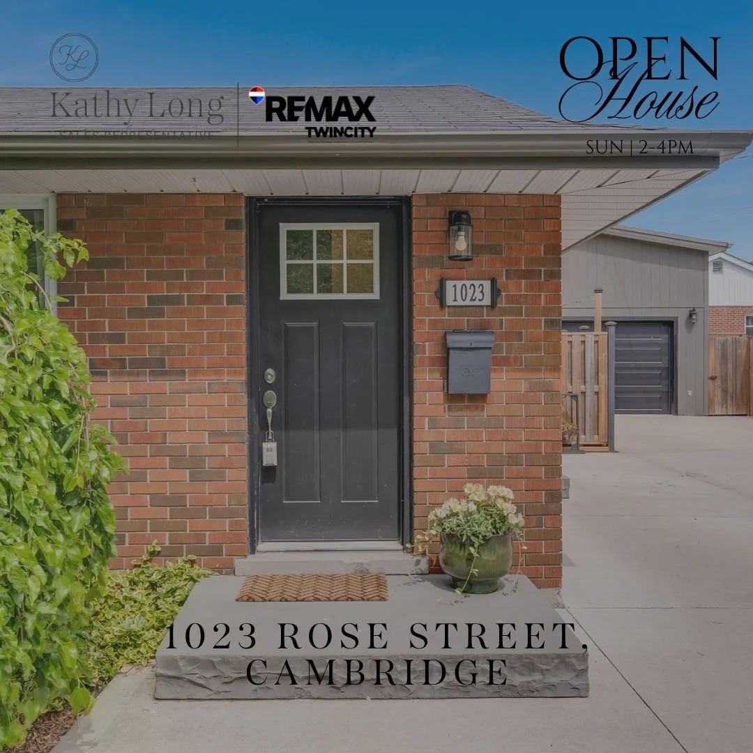 Listings of the Week
We have some beautiful properties available this week in Cambridge, Ancaster, and Kitchener.
Open Houses this weekend:
1023 Rose Street, Cambridge
142 Glenmorris Street, Cambridge
35 Shade Street, Cambridge
Currently Listed:
1279