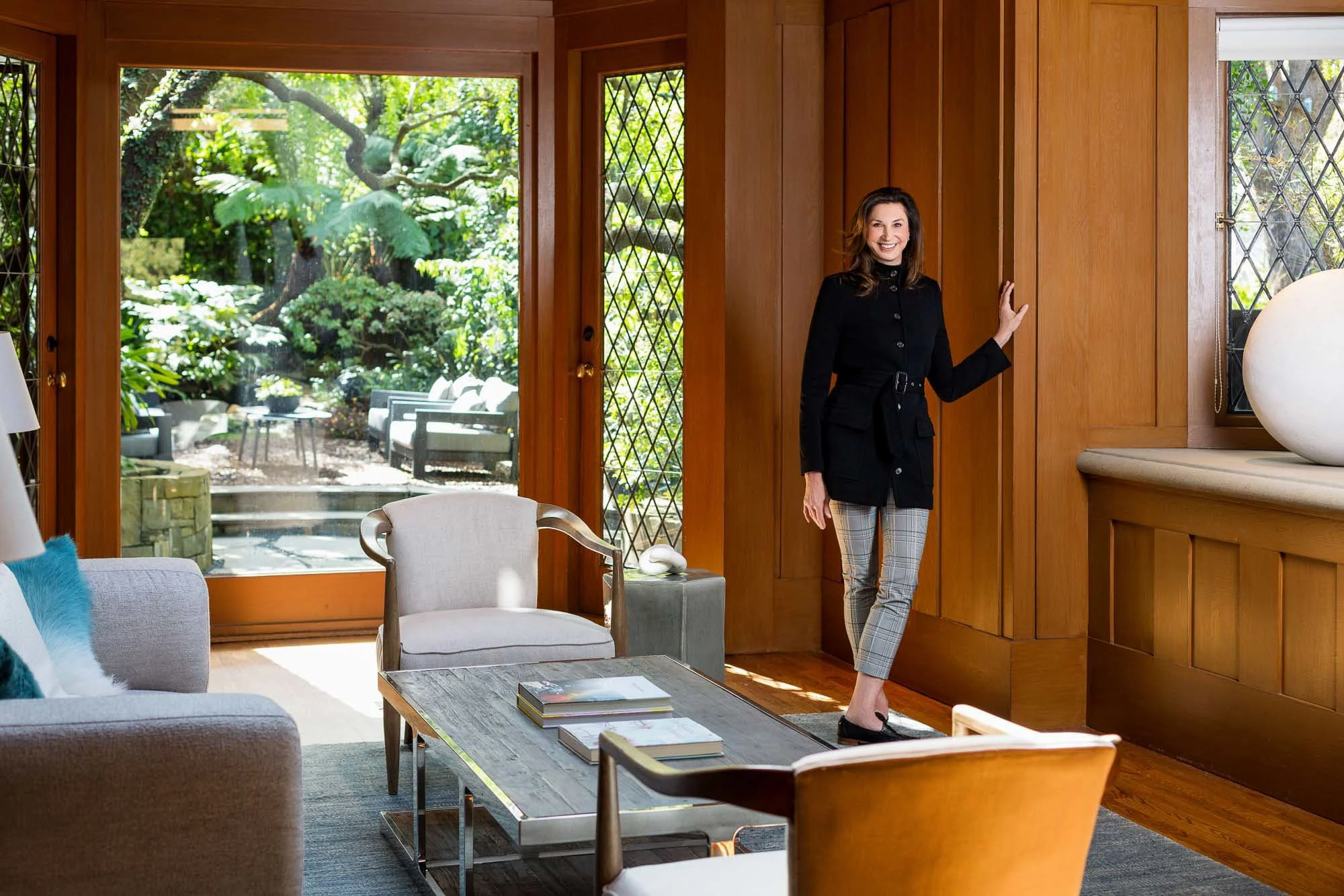 Personal branding photo of San Francisco real estate agent in high-end luxury property, Bay Area commercial personal branding photographer