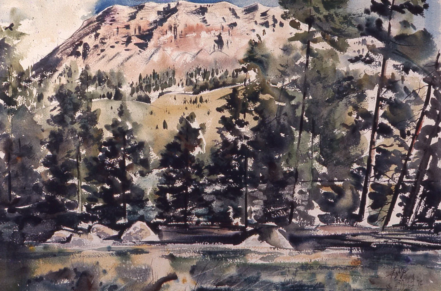 In_The_Bear_Tooth_Mountain,Montana,18x24,1972.jpg