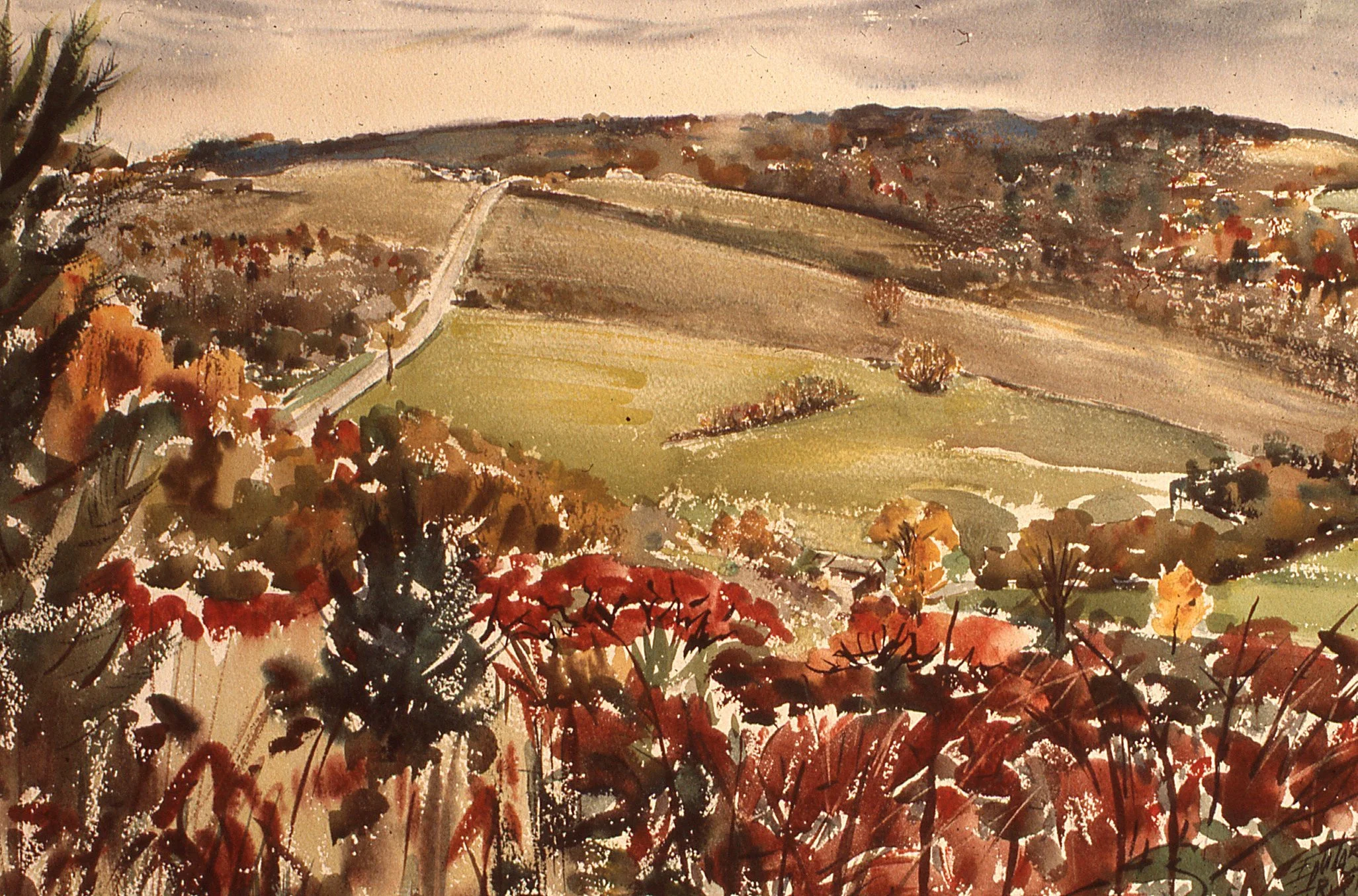 Buck_Hill_Road_Fall,17.5x23.5,1971.jpg