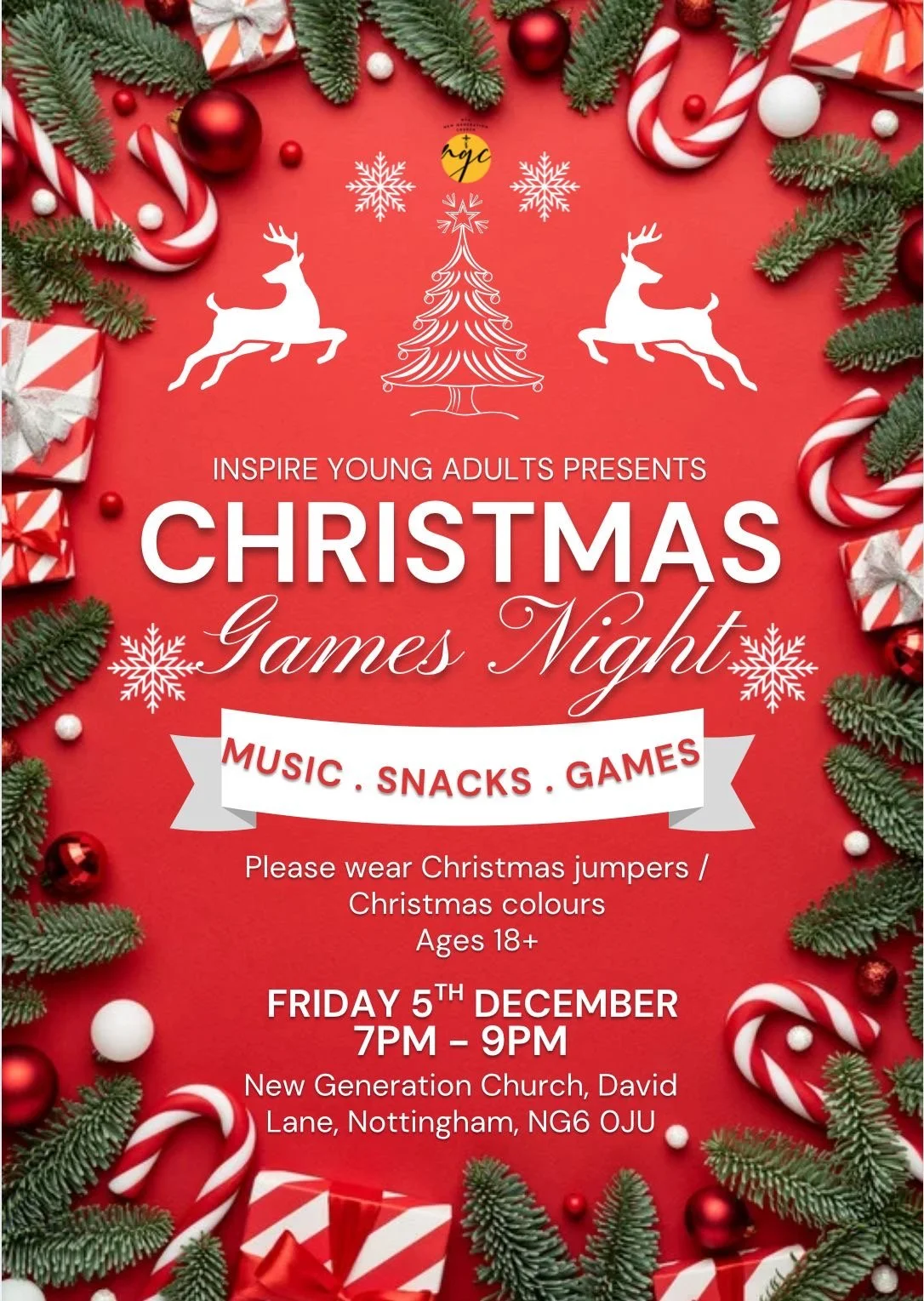 Inspire YA Christmas Games Night