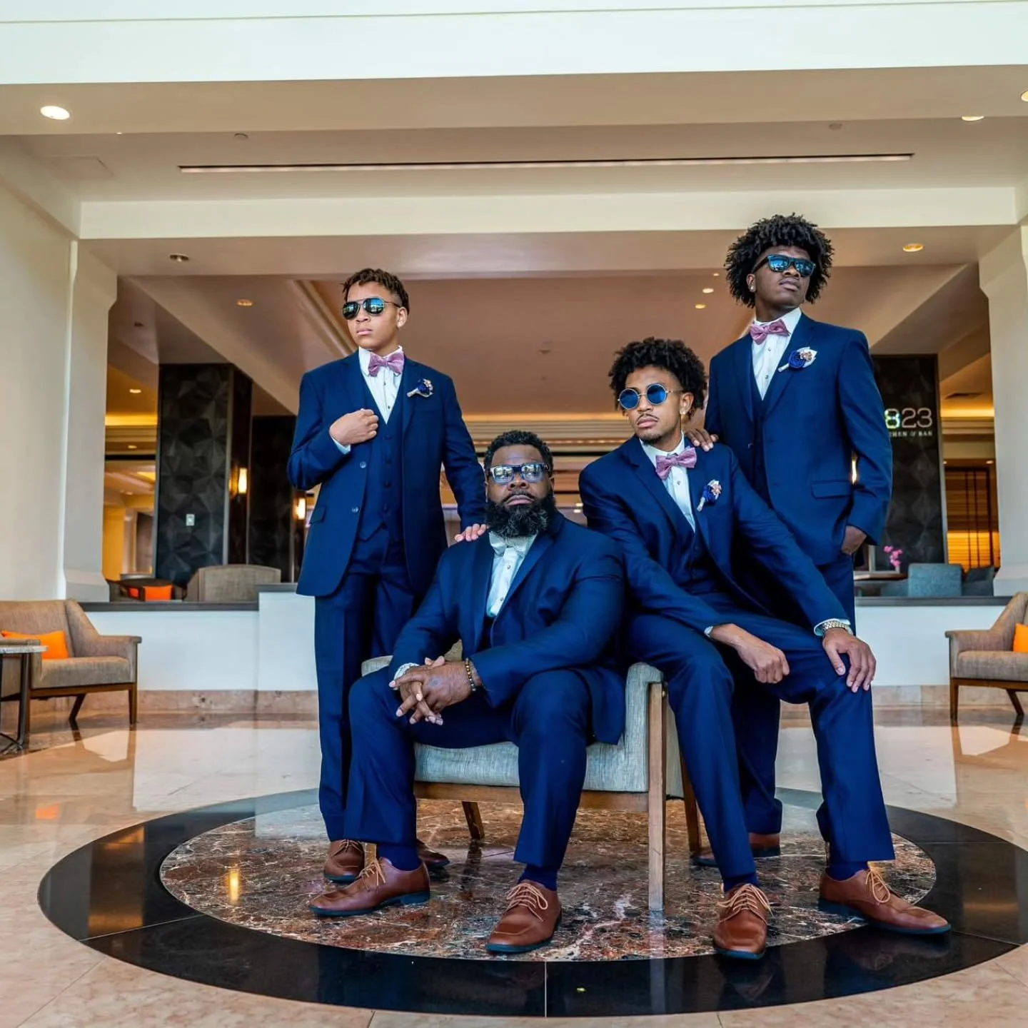 《 Picture this, the groom and his guys walking out like they own the runway. Jokes and laughs a second ago, but now it&rsquo;s straight GQ mode. Jackets adjusted, ties tightened, and every glance has that &ldquo;we know we look good&rdquo; energy. It