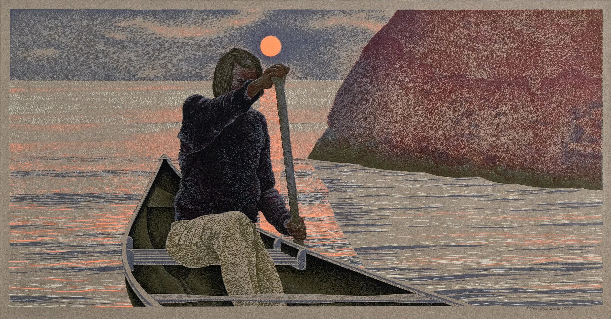 Alex Colville, CC, RCA (Canadian, 1920–2013) Sunrise, 1970  serigraph on paper, 57/70