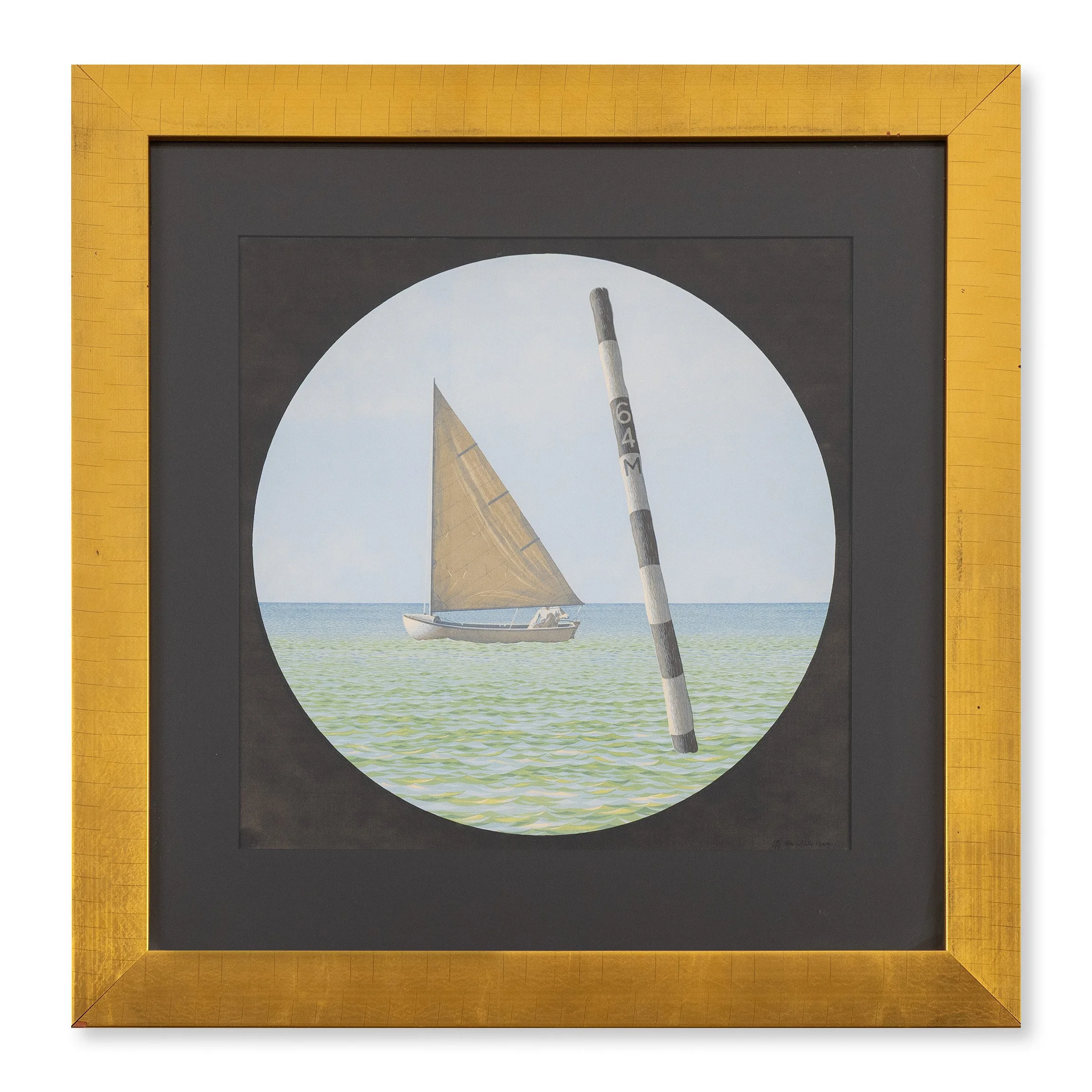 Alex Colville - Boat and Marker serigraph 1964
