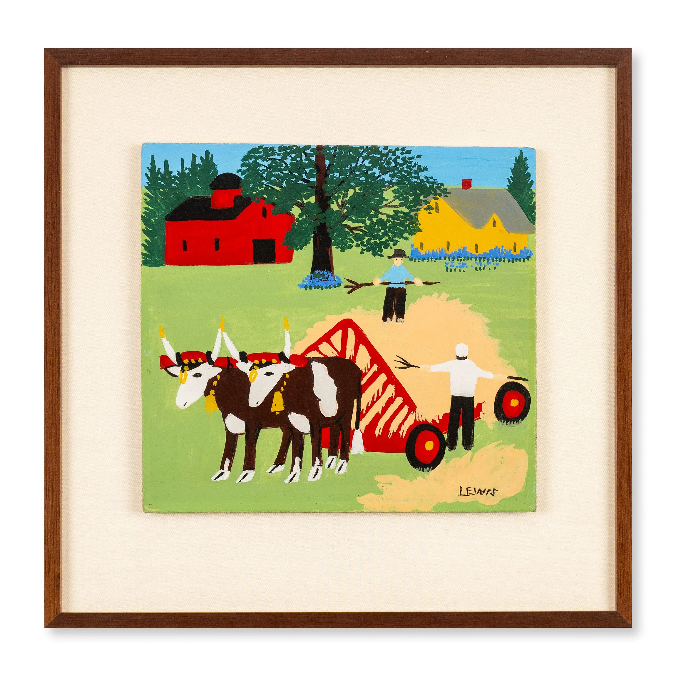 Maud Lewis, Haying Scene, 1950s