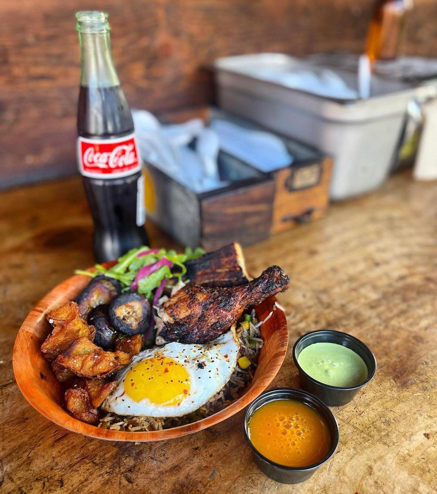 Tacu Tacu! Our favorite breakfast at @chickenandguns . Open winter hours 11am until 10pm Sunday though Thursday. 11am until midnight on the weekend! 🔥👹🔥