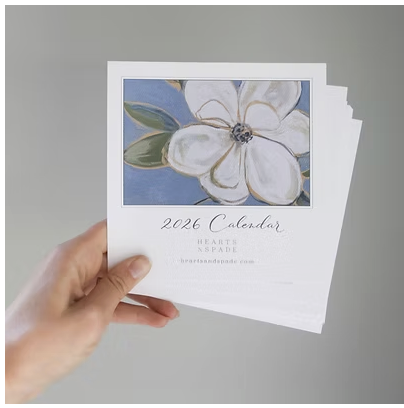 Hearts and Spade 2026 Garden Desk Calendar