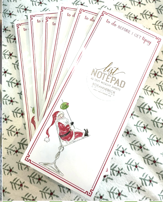 Tipsy Santa Notepad