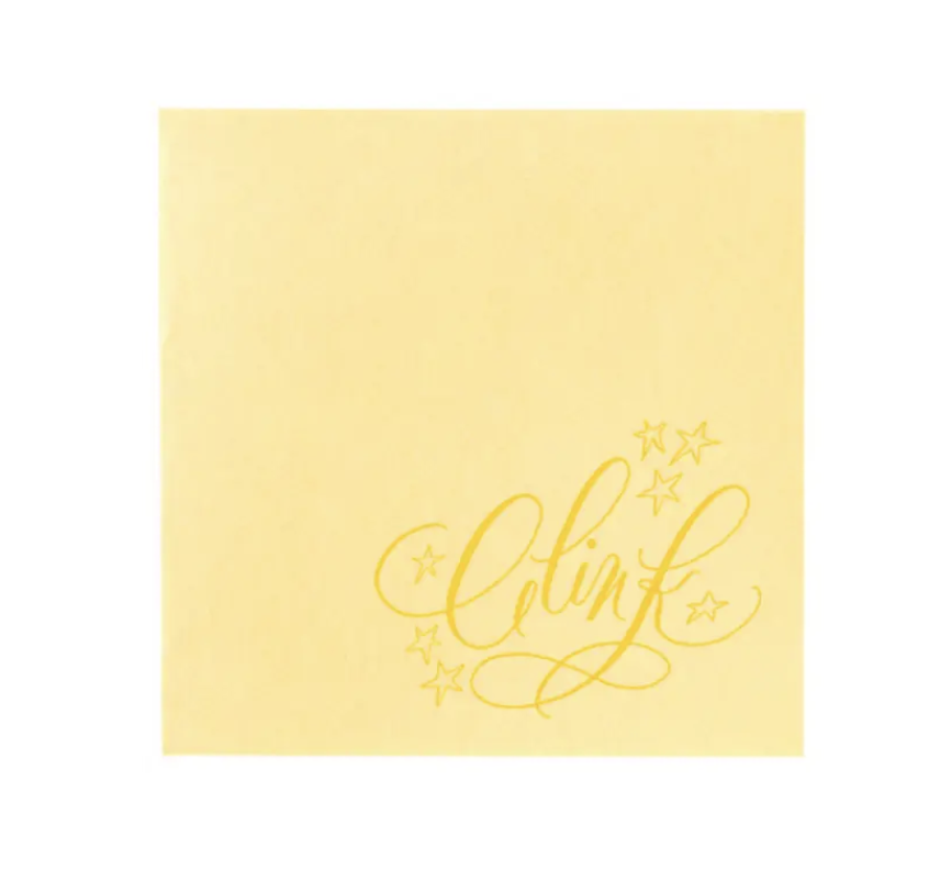Clink Calligraphy Stars Napkins
