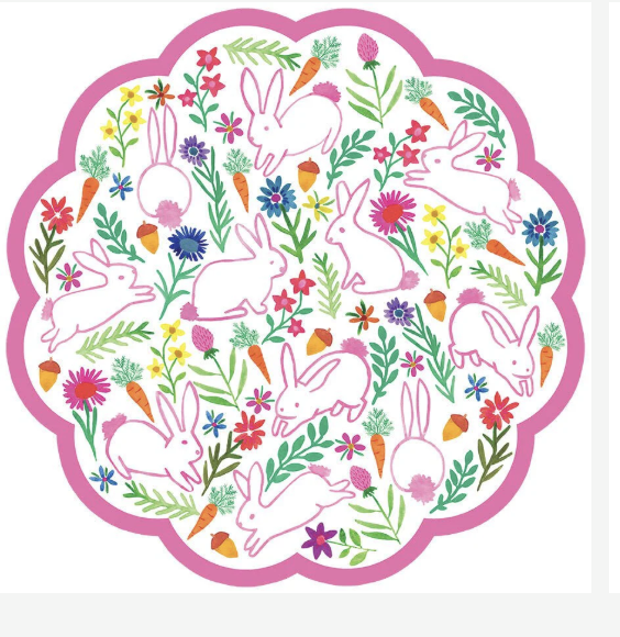 Lucy Grimes Bunny Garden Paper Placemats