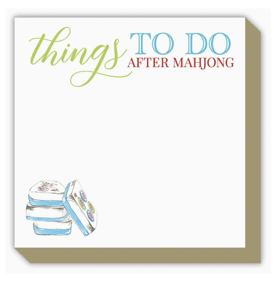 Things To Do After Mahjong Notepad