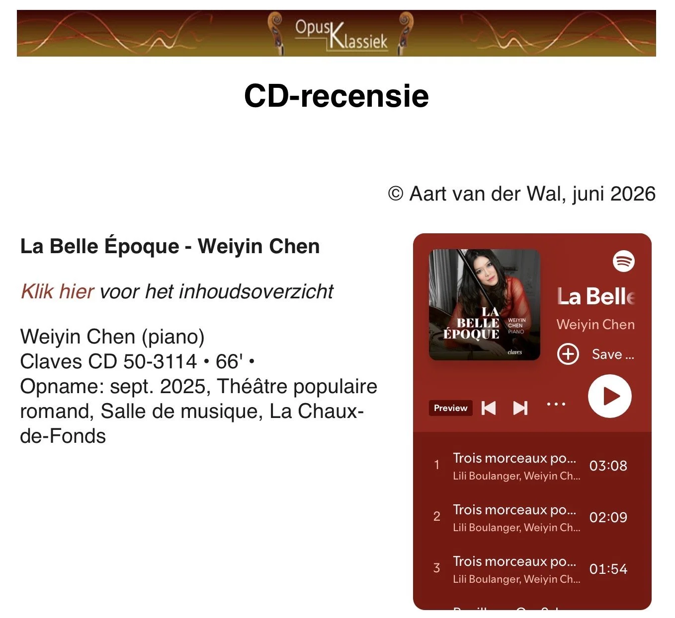Opus Klassiek Review