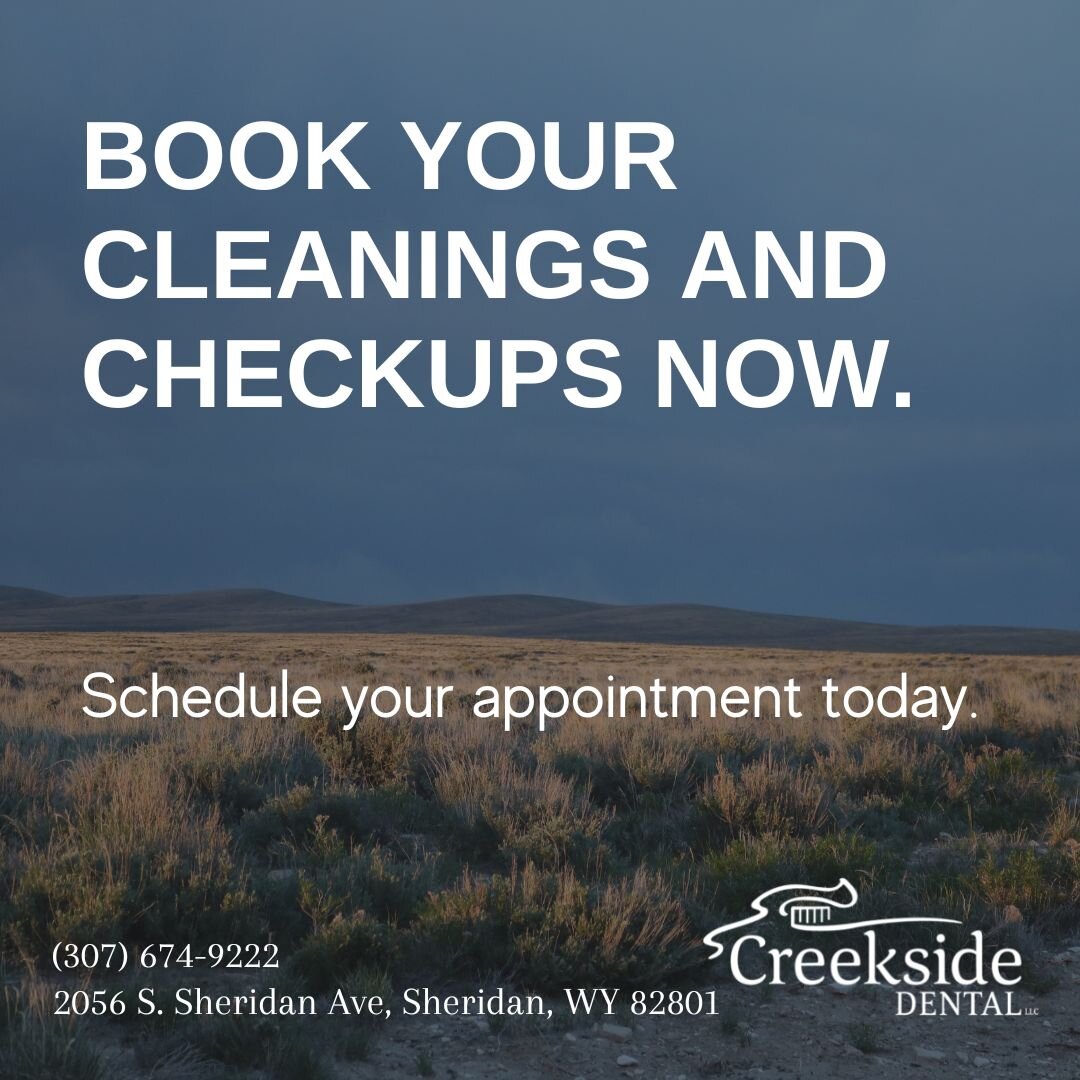 When was the last time you had a dental cleaning...More than 6 Months? It's time!

Schedule your appointment today!

Call us at (307) 674-9222
