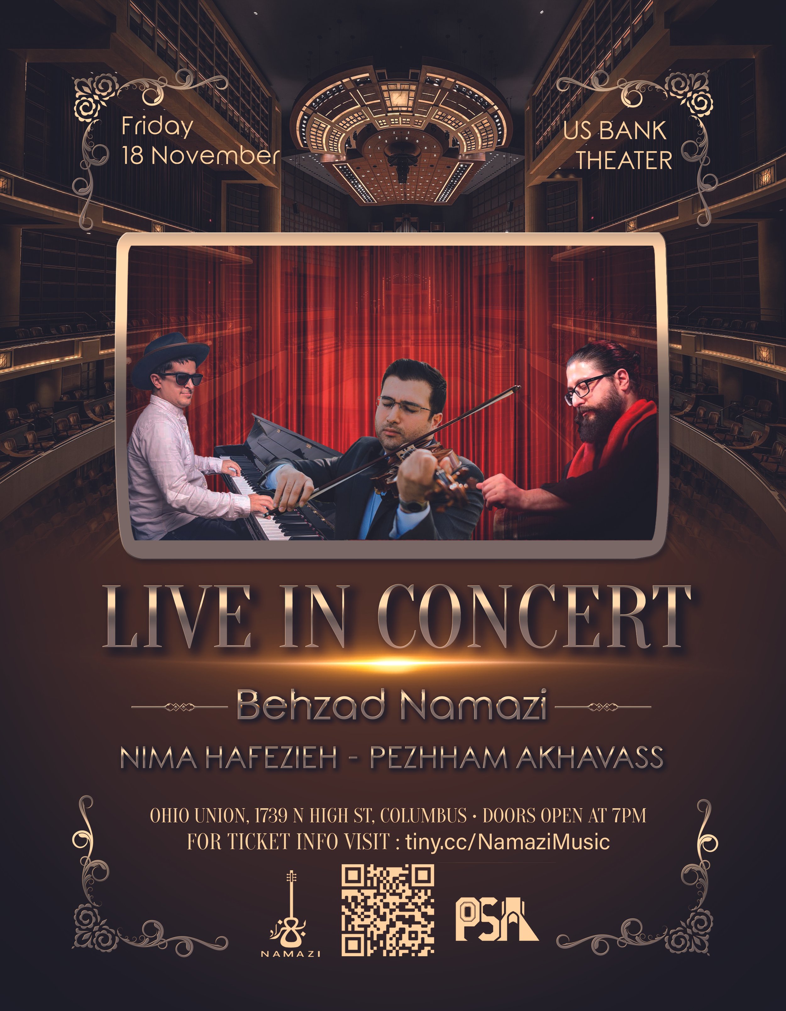 Live in Concert — Behzad Namazi, Pezhham Akhavass &amp; Nima Hafezieh