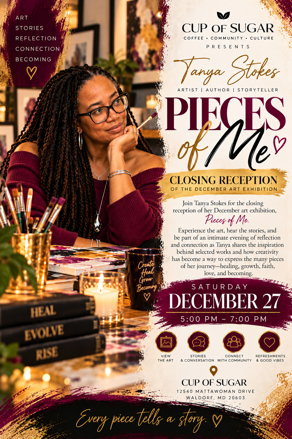 Saturday, December 27 | Pieces of Me Closing Reception