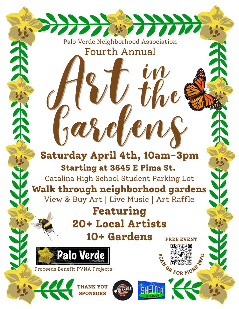 Art in the Gardens: 4th Annual Palo Verde Neighborhood Fundraiser Event!