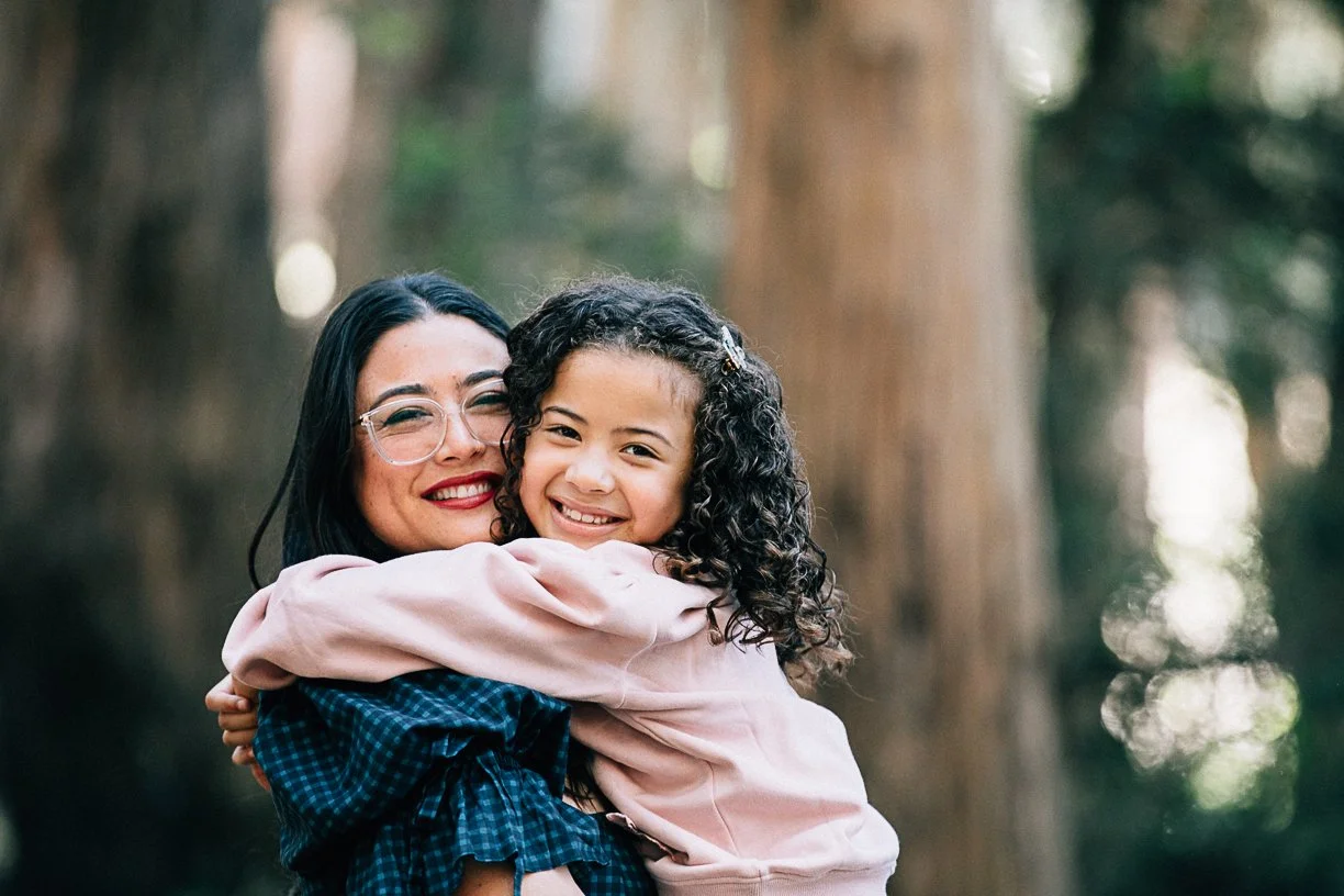 Stunning mixed-race mother and daughter