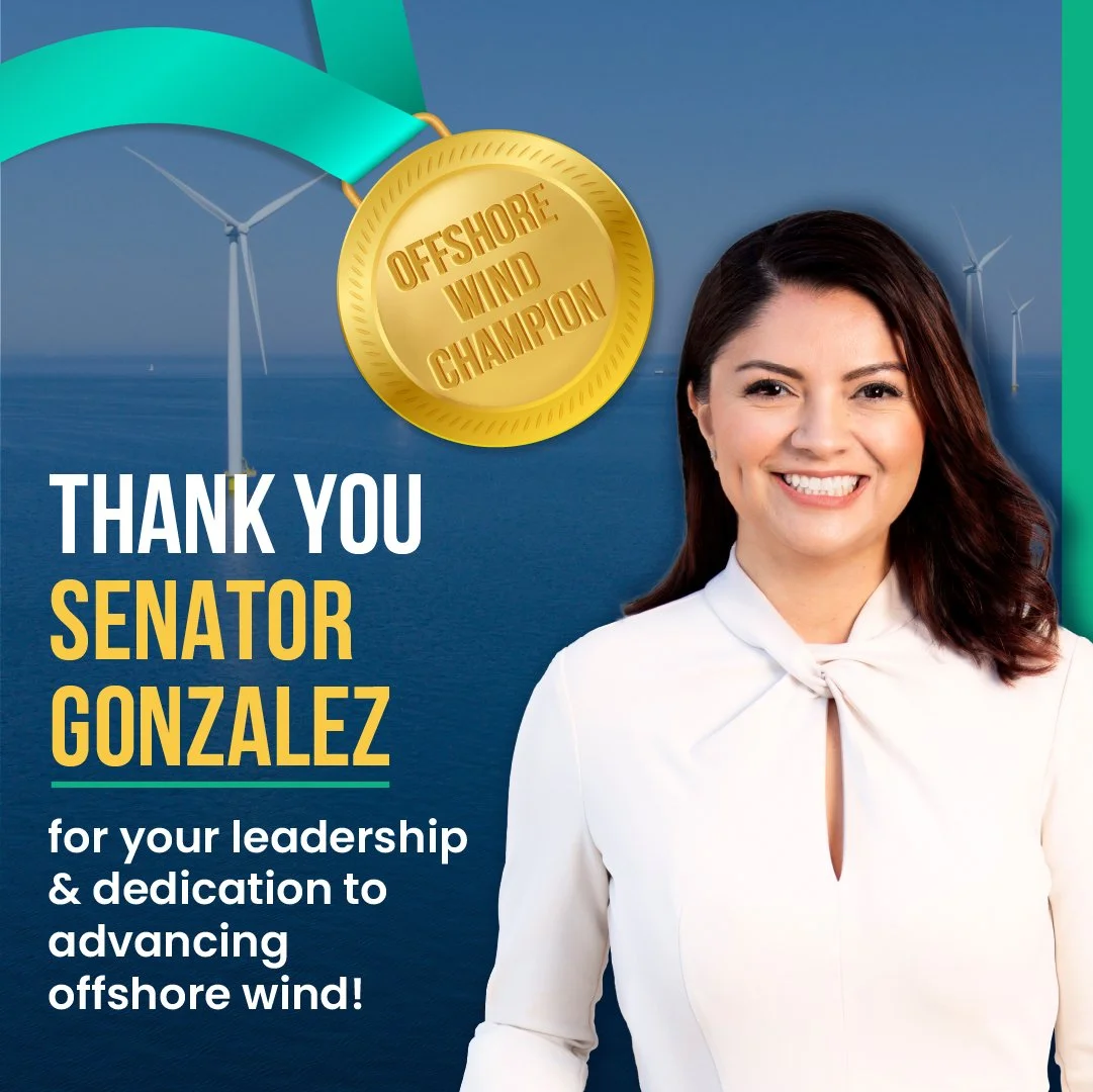Broad Coalition Celebrates Sen. Gonzalez as 2025 Offshore Wind Champion&nbsp;