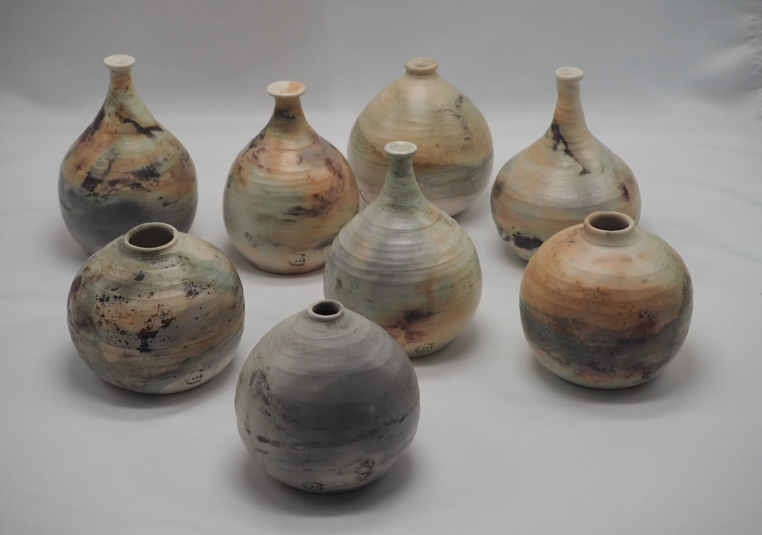 little bits of smoke and fire