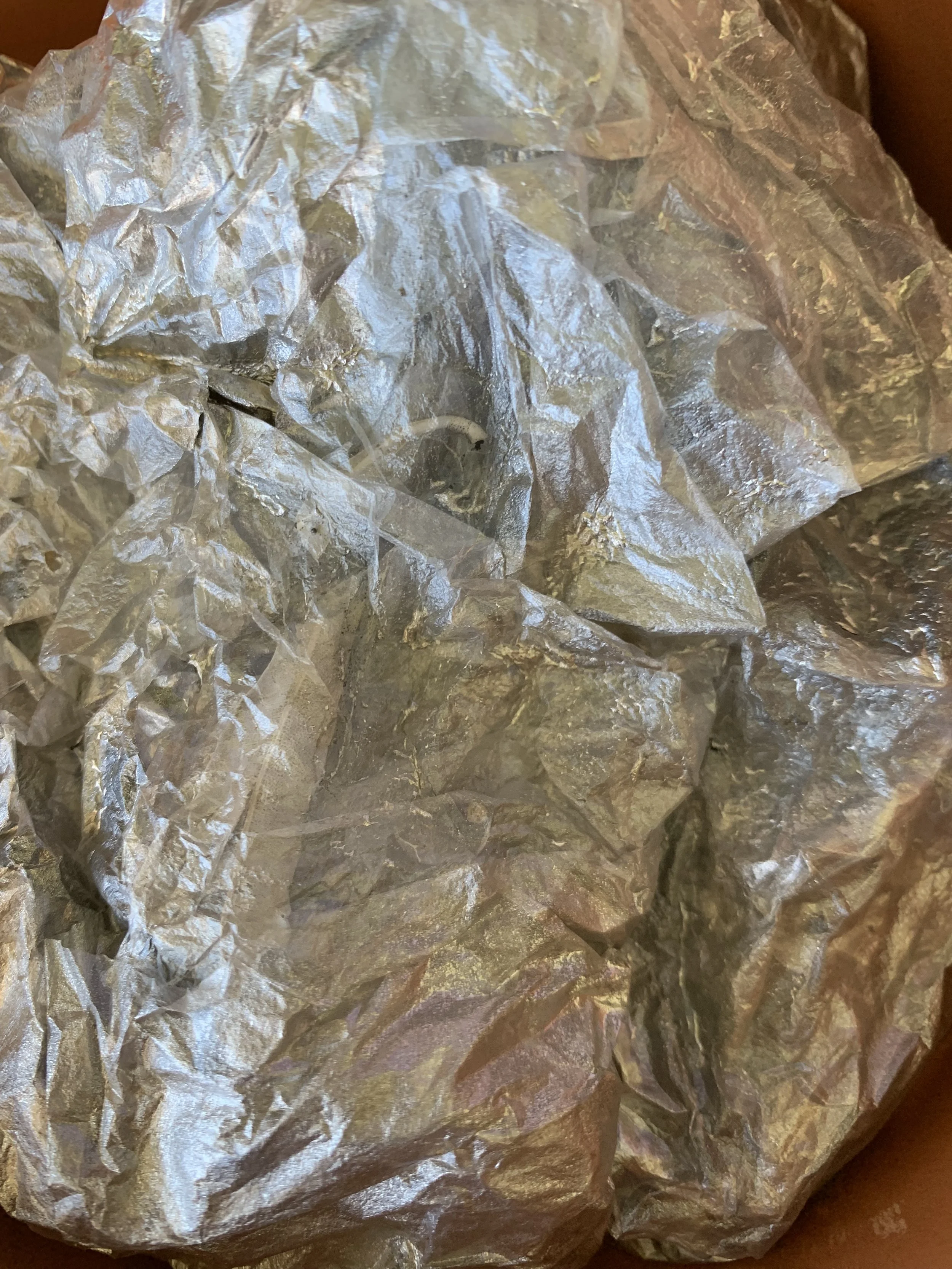 Foil starting to 'melt' - 720 degrees C.