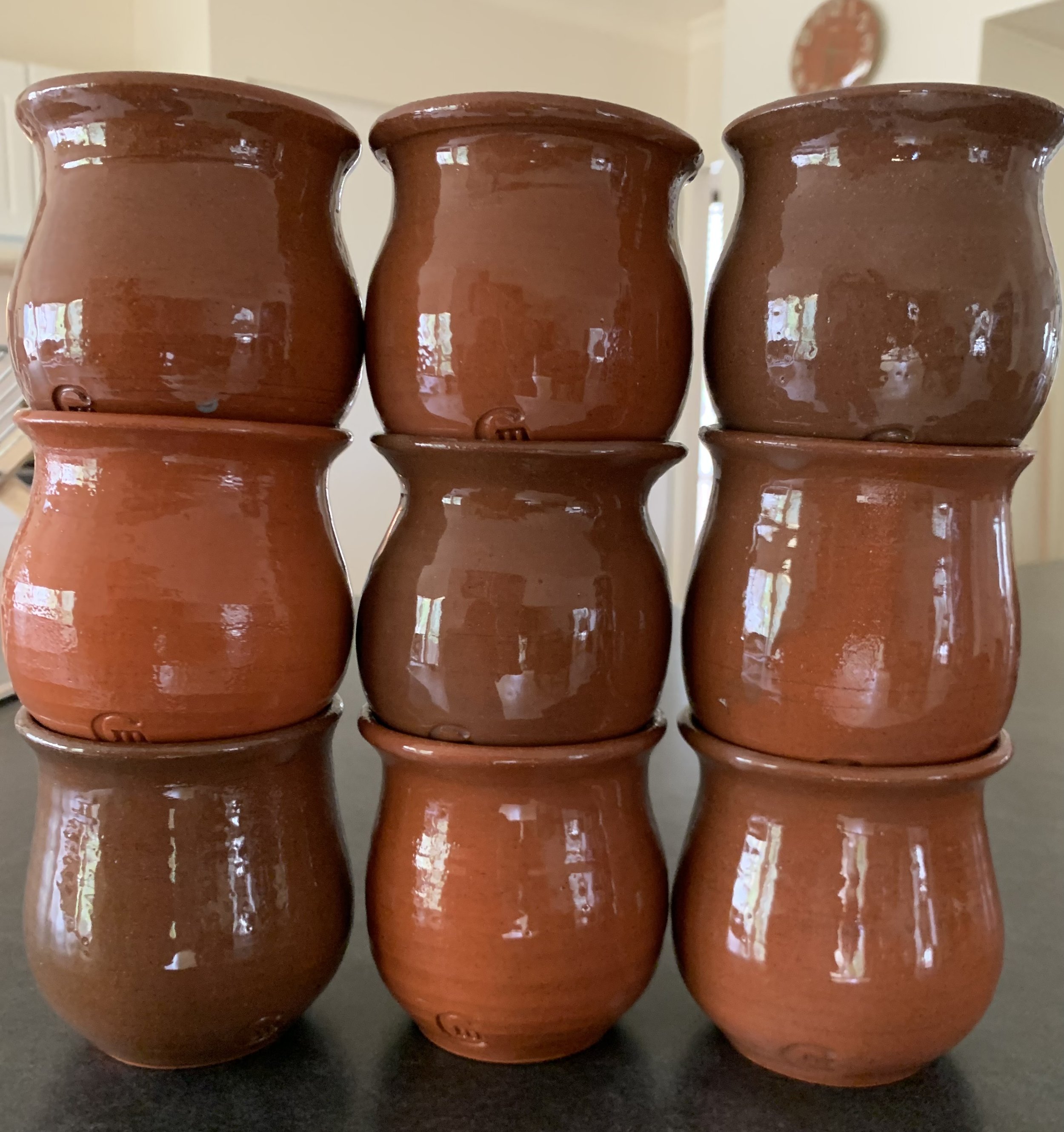 A collaboration project with my dad - honey pots for which Dad will turn lids and honey swizzles on his wood lathe. My sister will hand wittle little bees for the lids and they will be filled with honey from my Dad's backyard hives :)