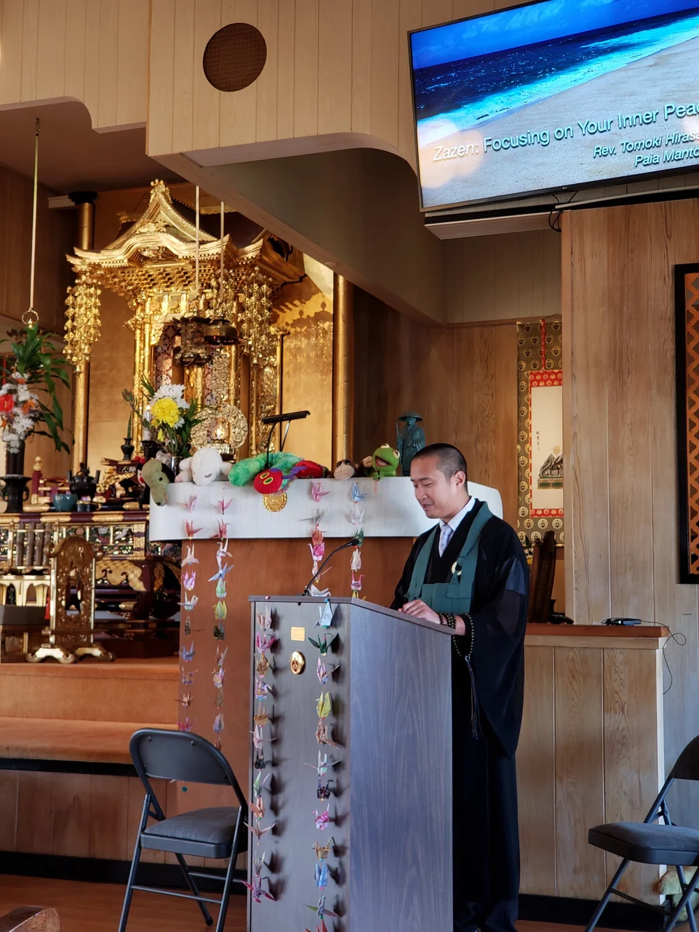 Rev. Hirasawa of Pa'ia Mantokuji