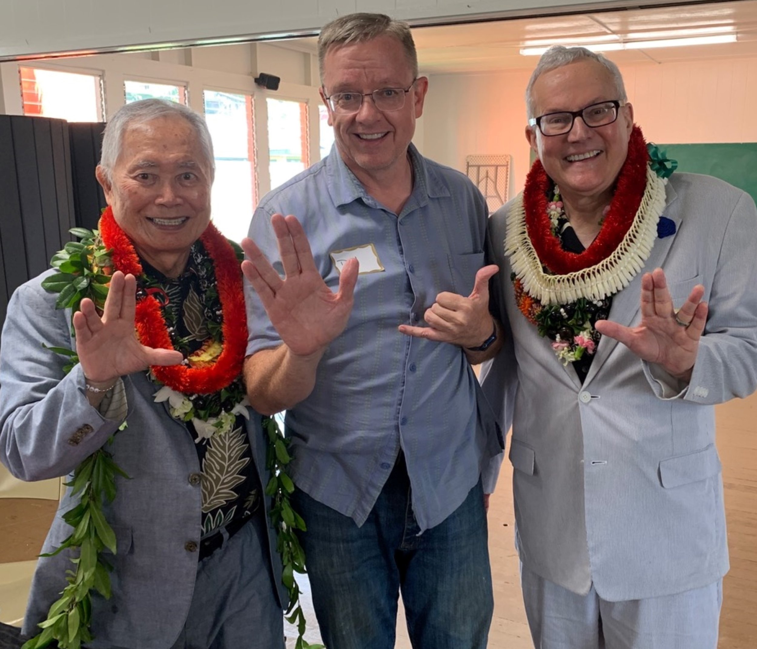 Danny Topp with George and Brad Takei