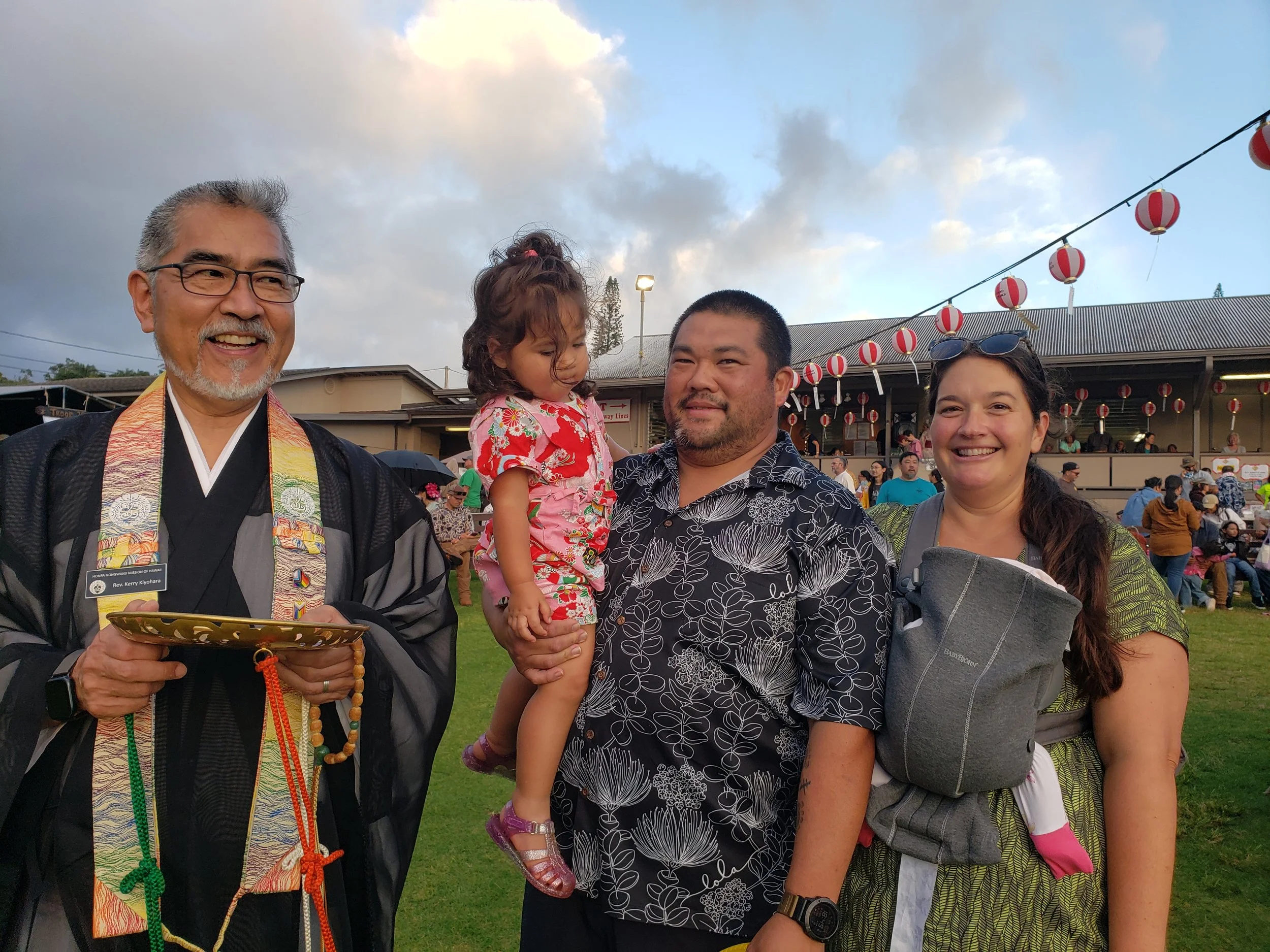 Clinton Fukushima Ohana and Rev. Kerry Kiyohara