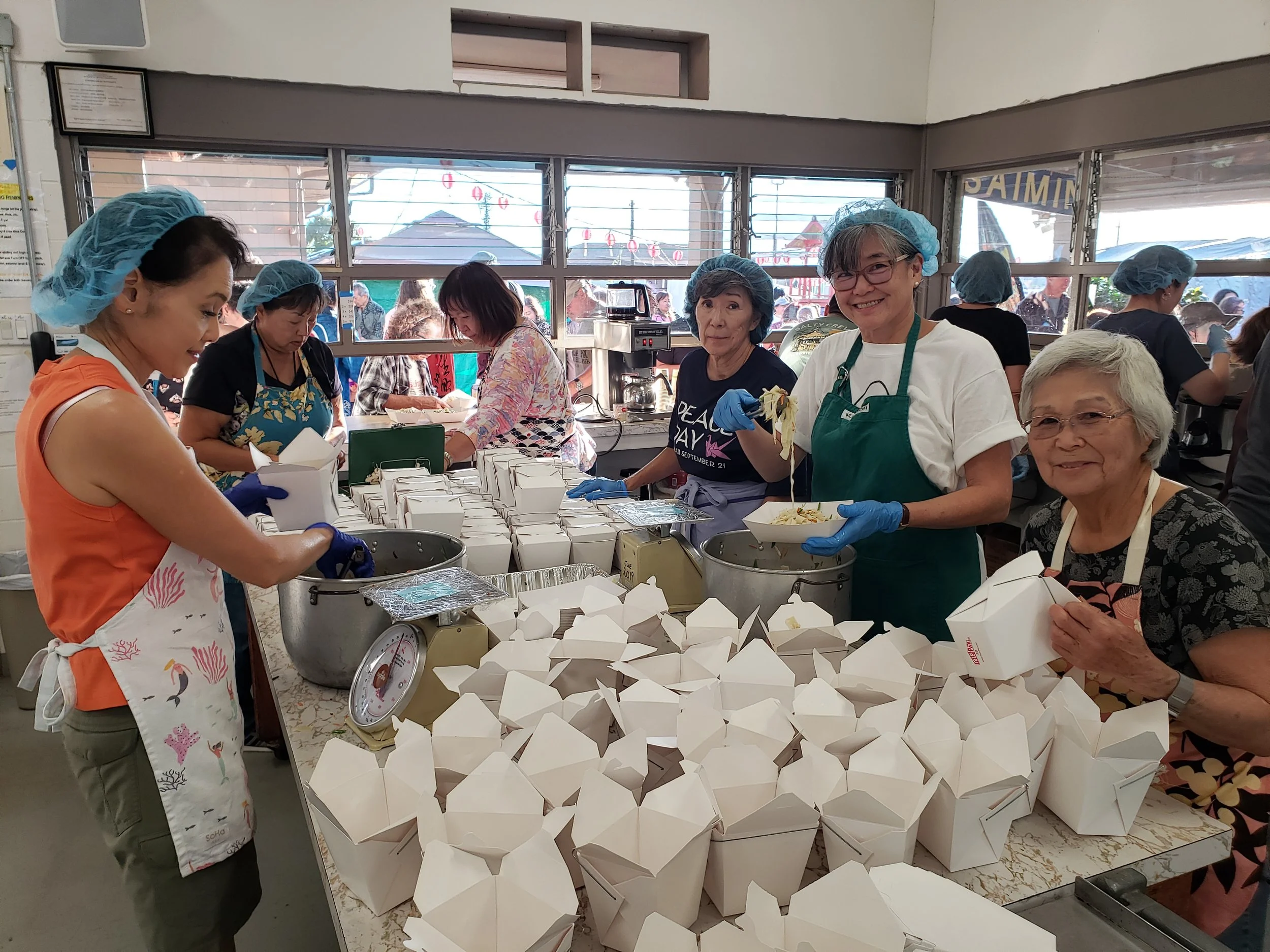 Ladies Packing Chow Fun
