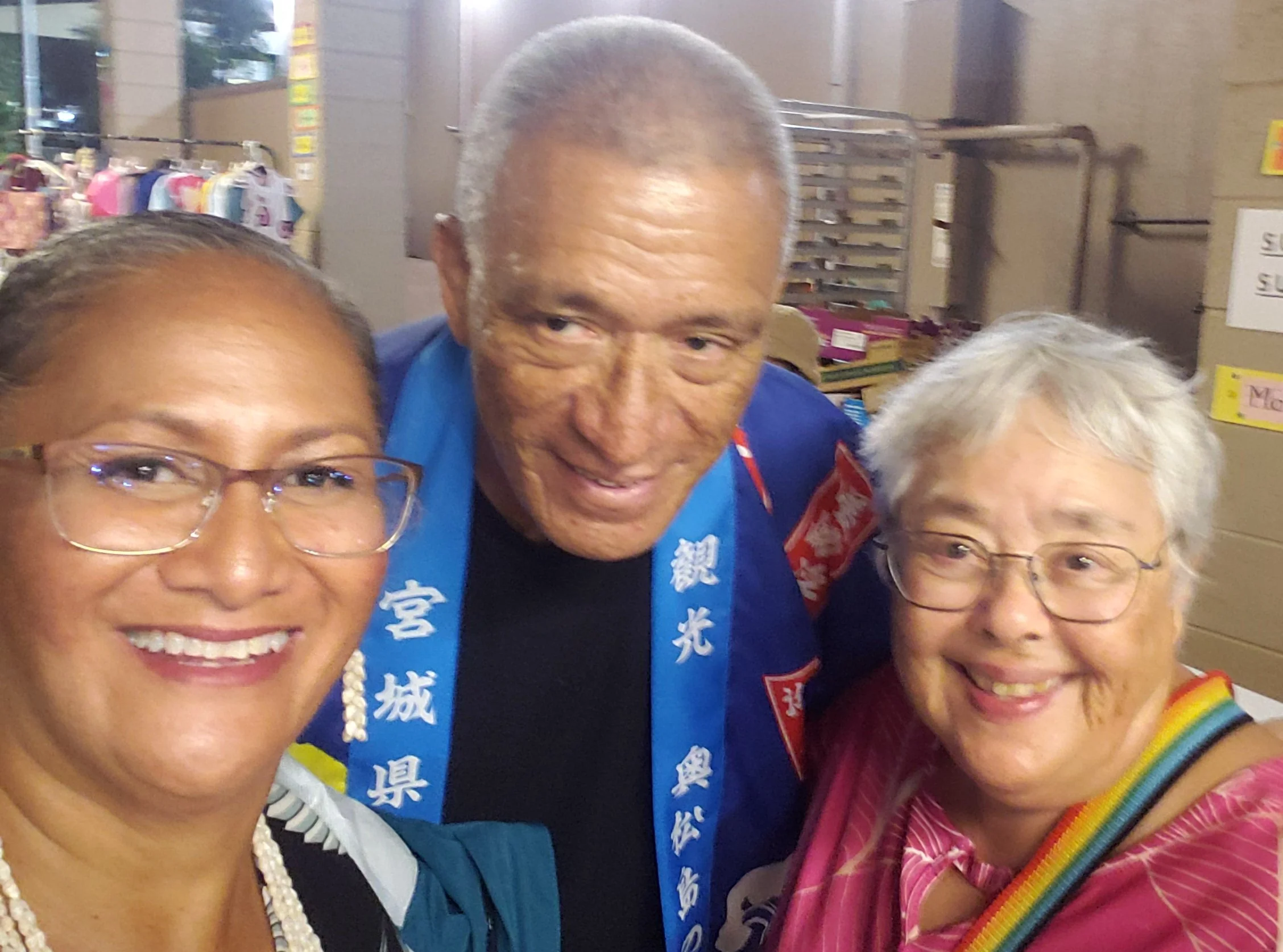Mayor and Mrs. Bissen with Bon Dance Chair Jean