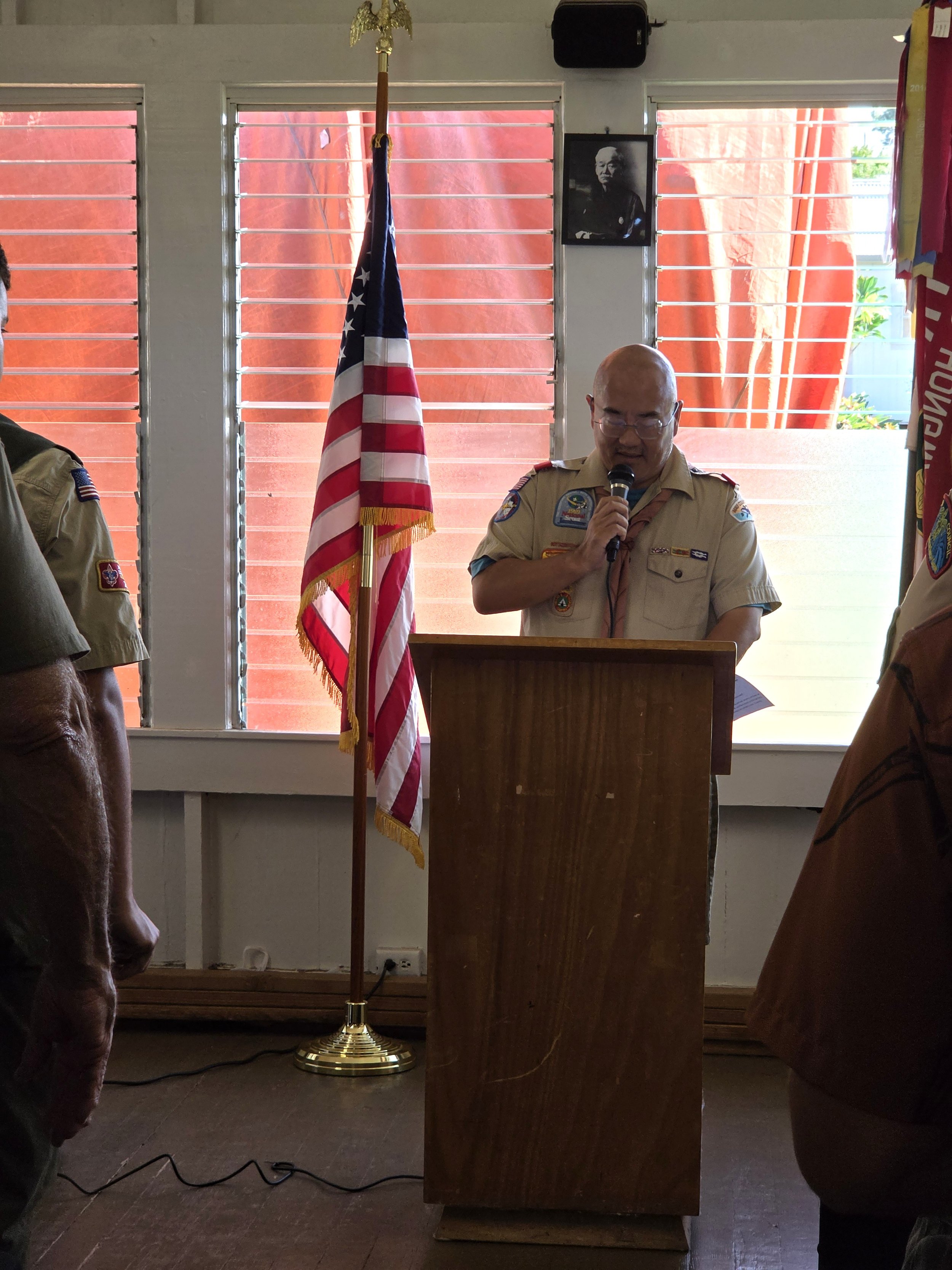 Scoutmaster Lorin Kosaka