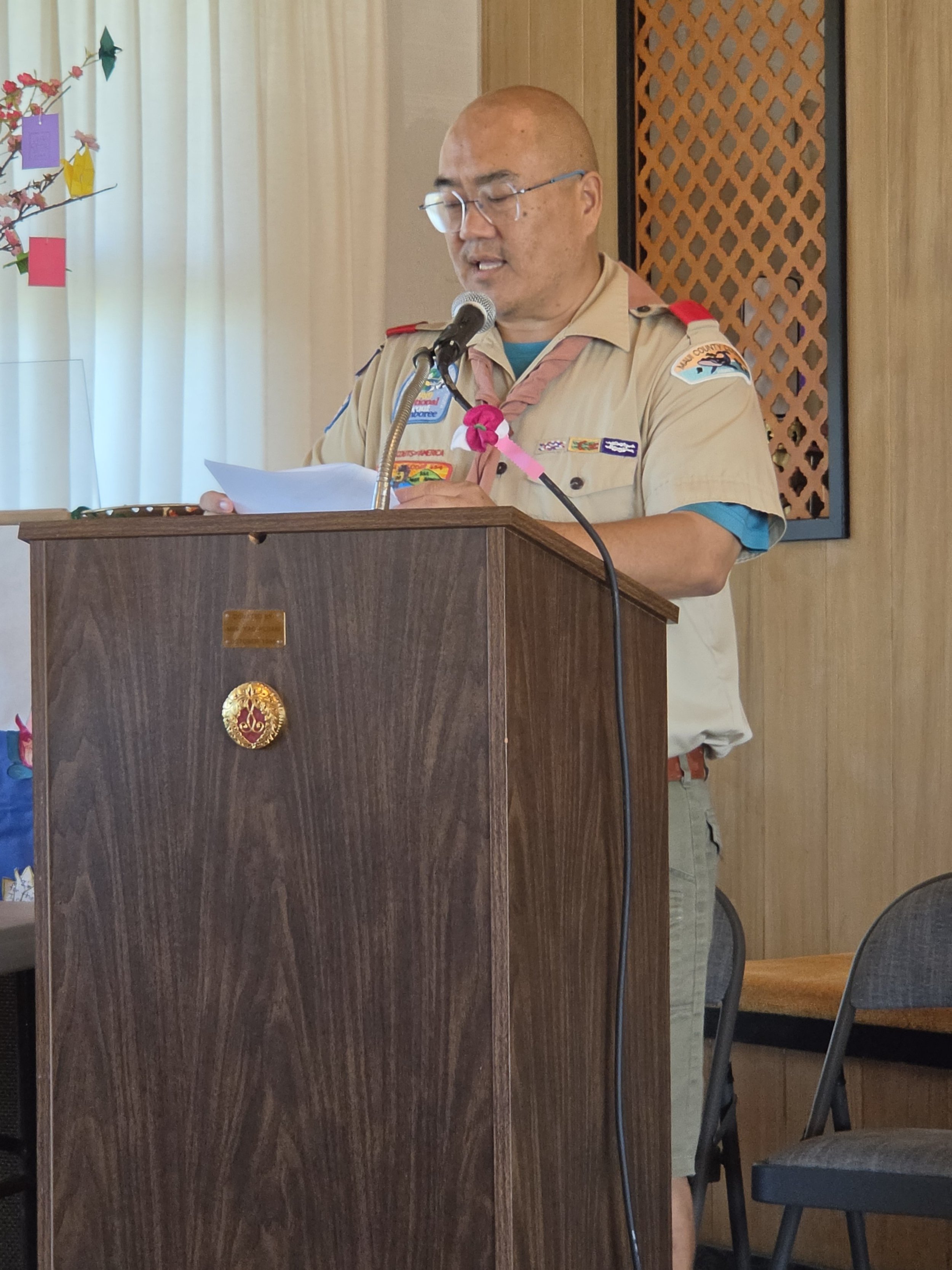 Scout Master Kenneth Kosaka