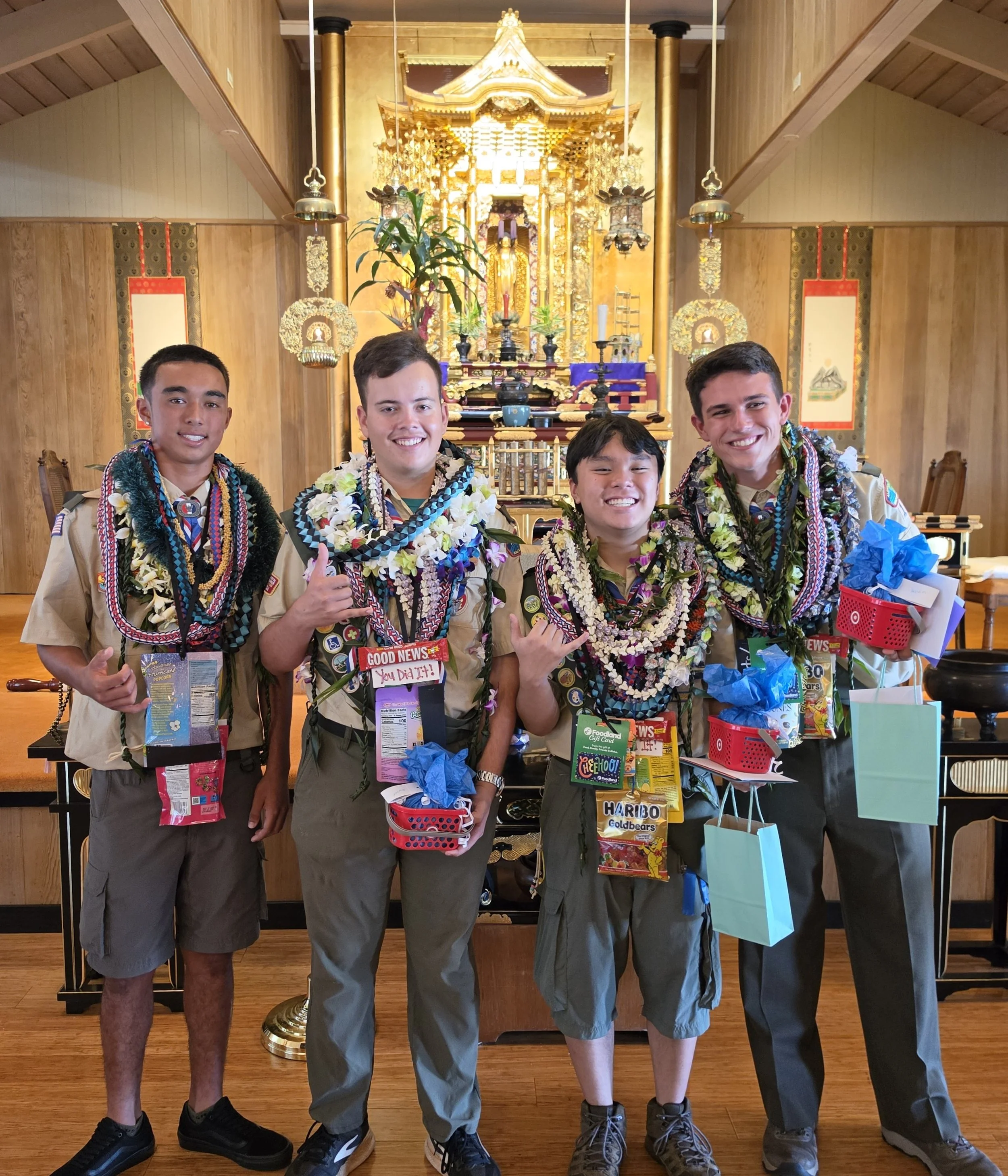 Eagles Makoa, Parker, Brayden, and Nevin