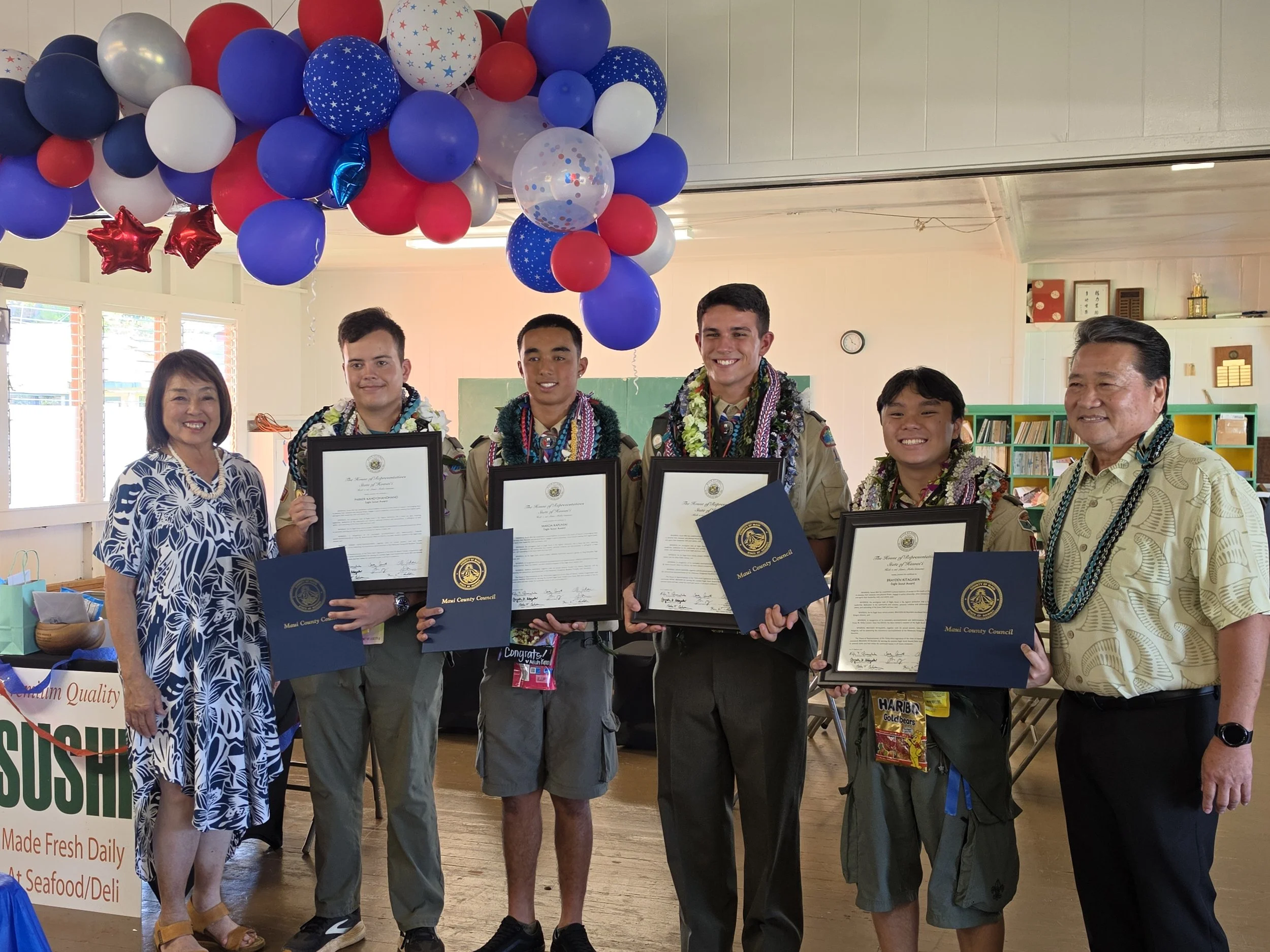 Recognition by Maui County and State of Hawaii with County Council Vice Chair Yuki Lei Sugimura and State Rep. Kyle Yamashita