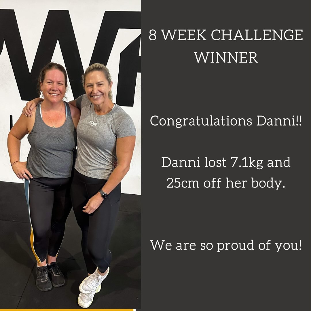 Our 8 Week Challenge Winner - Danni 🎉💪

Danni has been a consistent member at PWR since July last year.  Her decision to join this Challenge didn&rsquo;t come easily but decided to commit to it and commit she did.  Not only did she achieve huge res