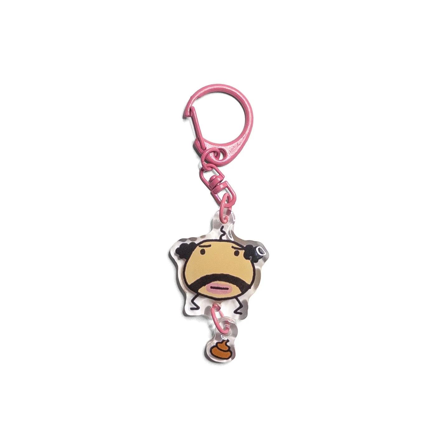 Pooping Old Man Digi-Pet Acrylic Keychain