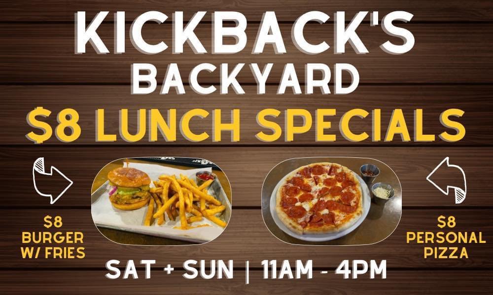 🏀 Watch @dallasmavs defeat @laclippers TODAY at @kickbacksbackyarddenison! 💙🩶 2:30PM Sunday 4/28! 💪 Enjoy our $8.00 #burger and #pizza LUNCH SPECIALS 11a-4p and drink a cold 🍺 while you watch the game! 🍔 🍕 #GoMavs #DallasMavs #DallasMavericks 