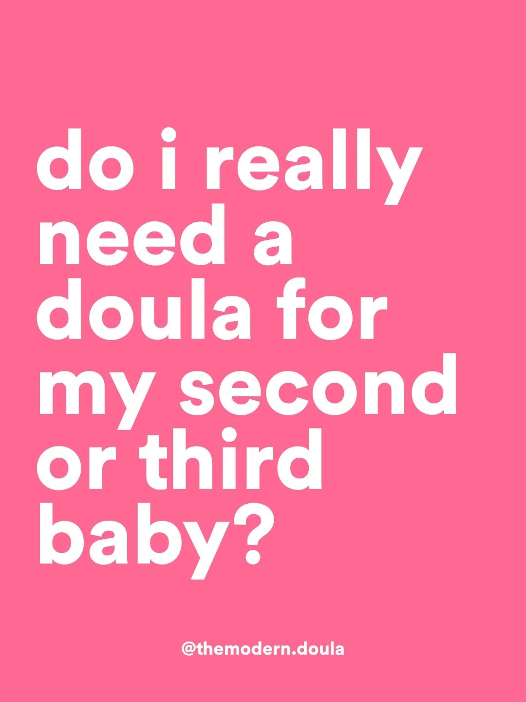 Every birth is different, every birth is unique, and every birth deserves support 🫶🏼

Did you have a doula for your second/third? I&rsquo;d love to hear why you chose to 😍

And if you&rsquo;re curious what doula support could look like on the Cent