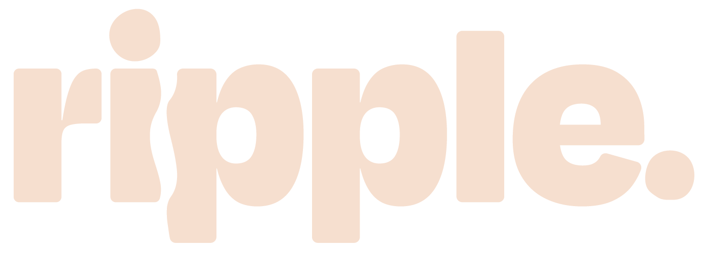 Ripple logo - the hub of birth preparation for modern women. By The Modern Doula
