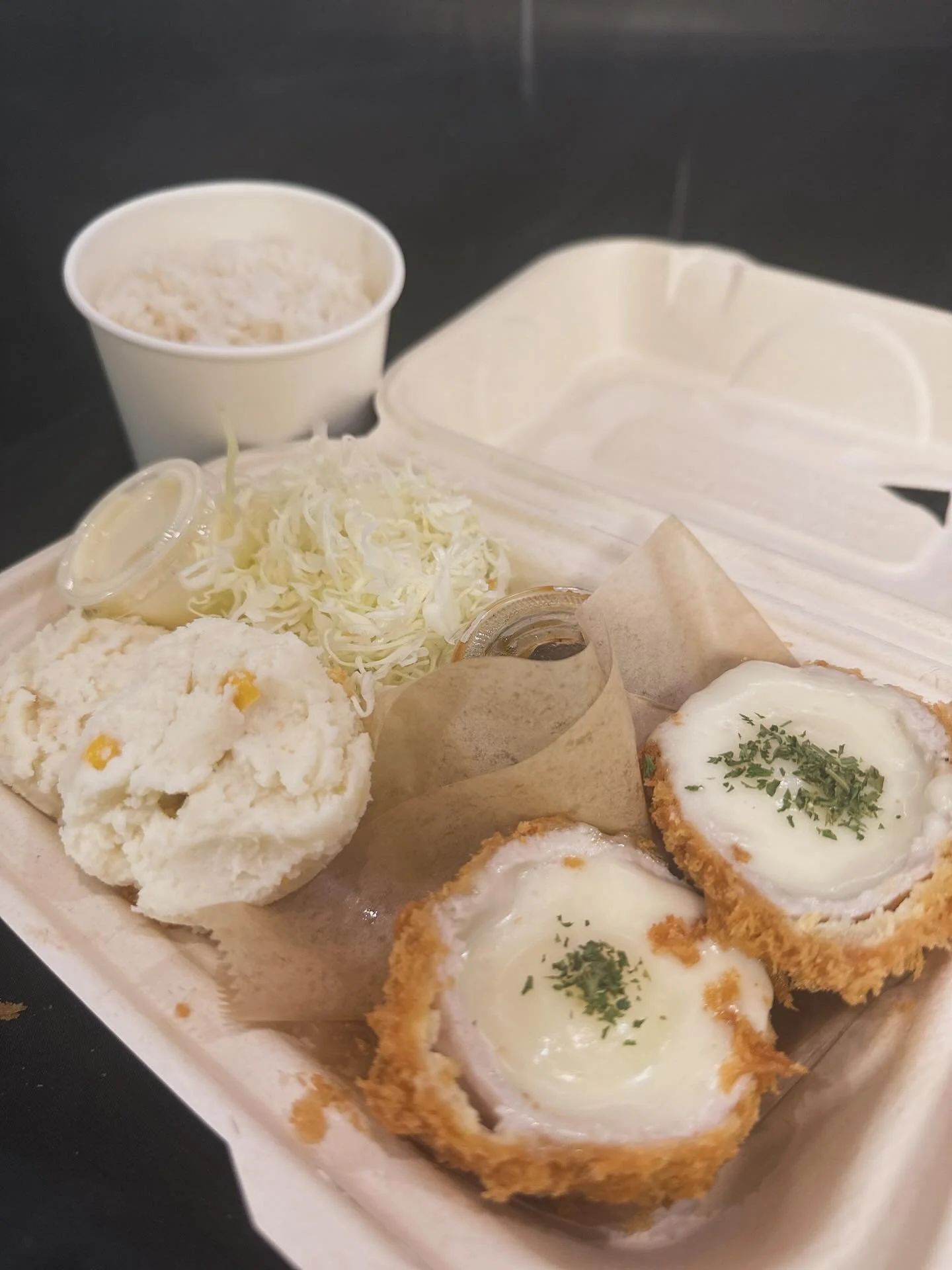 Just had the perfect lunch portion of katsu, love the new serving size! ^^