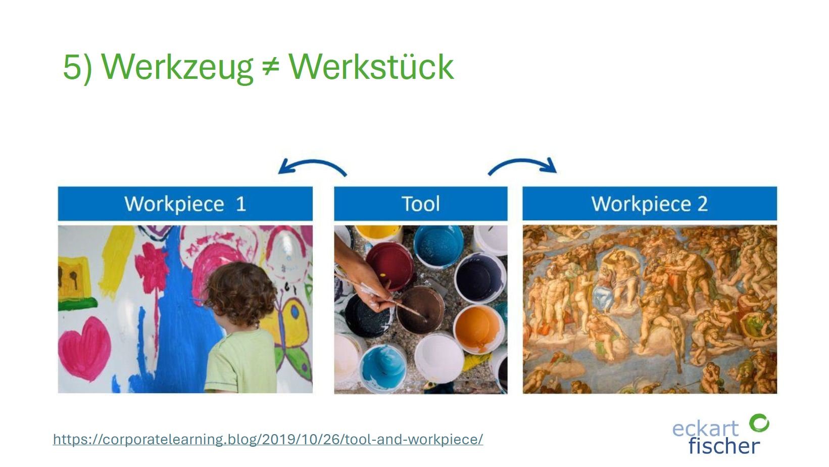  Wirkung erzielt nicht das Werkzeug sondern der Künstler! 