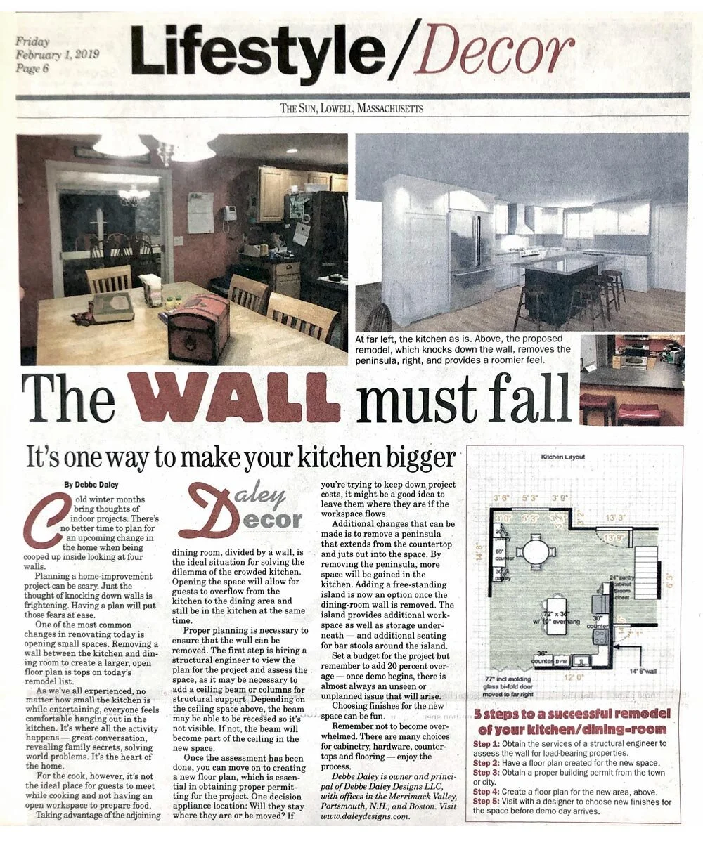 Debbe Daley Newspaper Article Written for the Lowell Sun