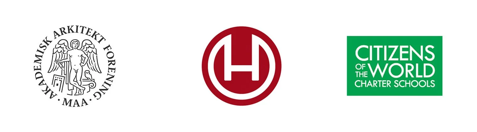 FLUID Client Logos: Arkitektforeningen, Hindenburg, Citizens of the World Charter School