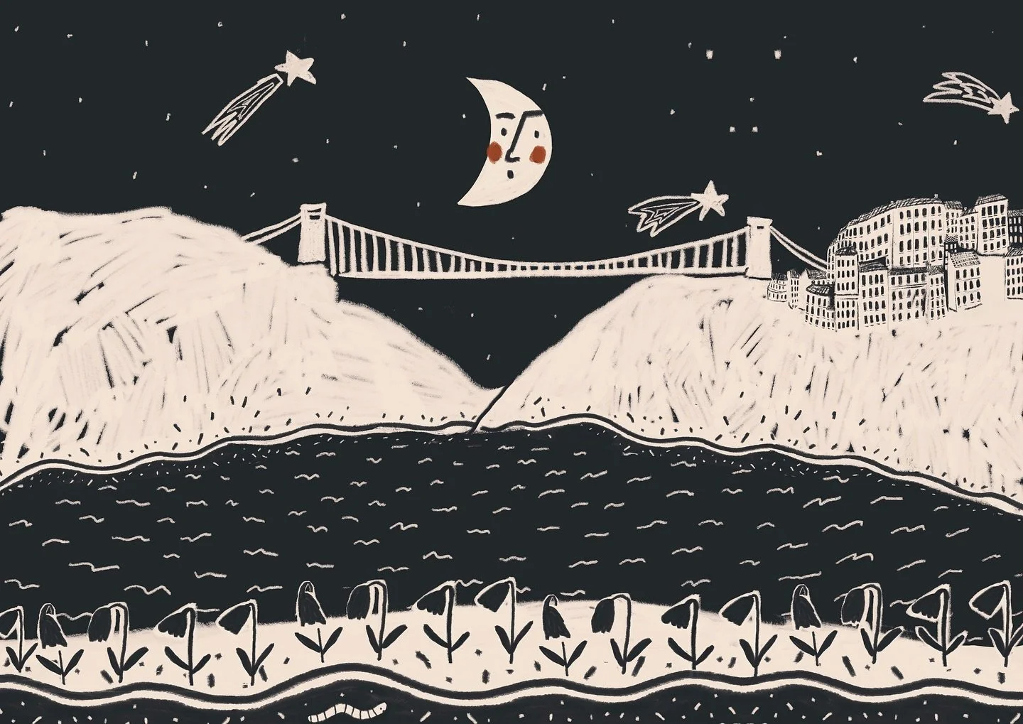 Iv reworked this Bristol Bridge design a few times now. Approaching it in various different styles. 
Cards will be available from Wednesday 🙃

#greetingcard #bristolart #bristol #bristolbridge #bristolsuspensionbridge #lovebristol #visitbristol #whi