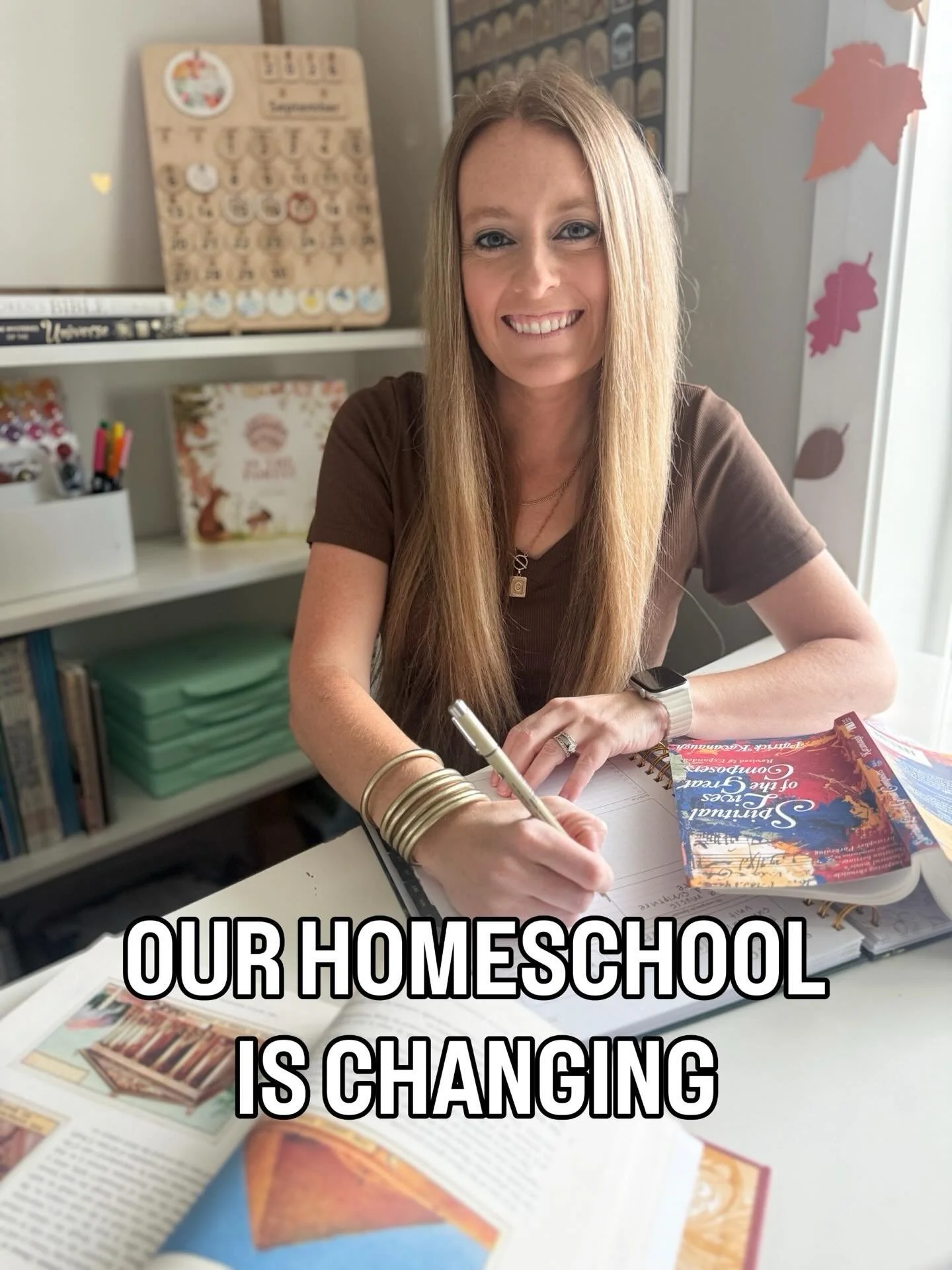 For years our homeschool was built around a lot of little people who needed me. My days were full with one-on-one teaching, answering a million questions, and just keeping everyone going. 

And now our homeschool is starting to look different. My gir
