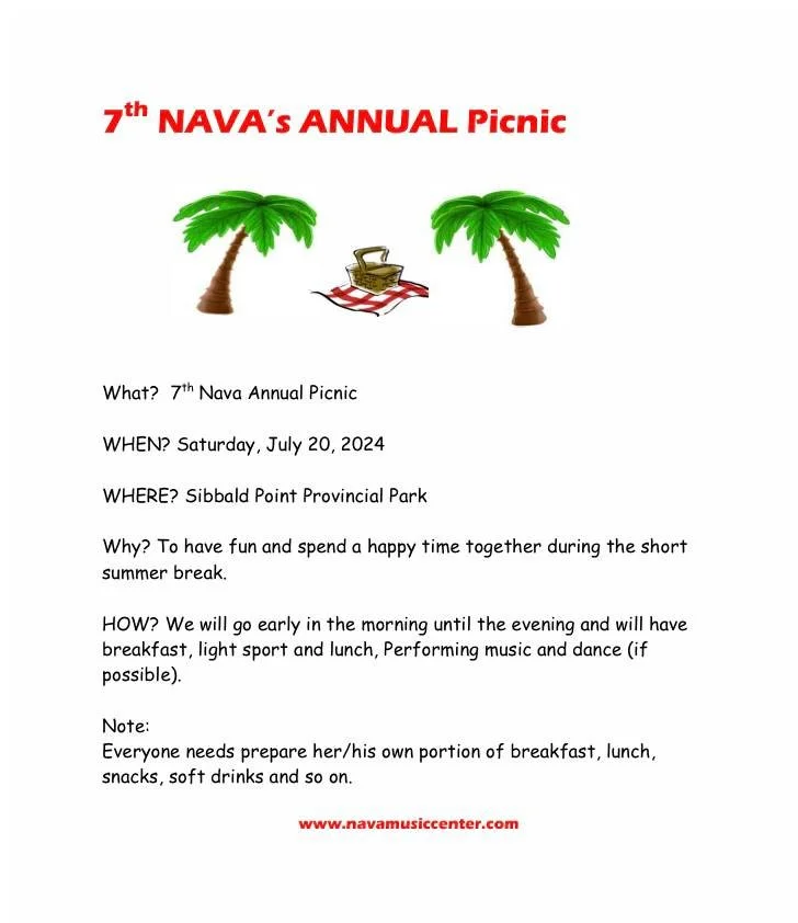 7th Annual Nava Picnic Poster