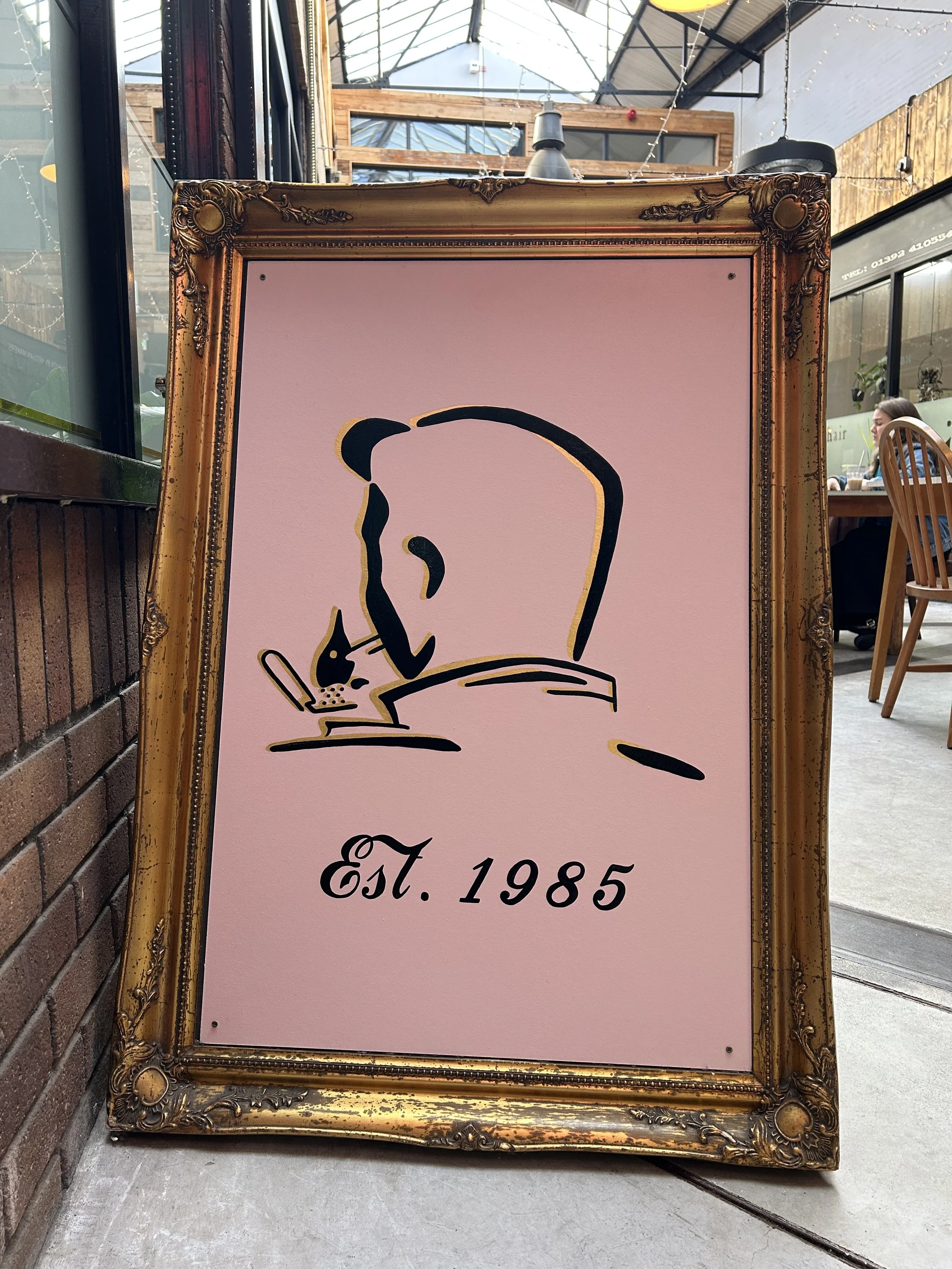 real mccoy exeter signpainting painted by amy