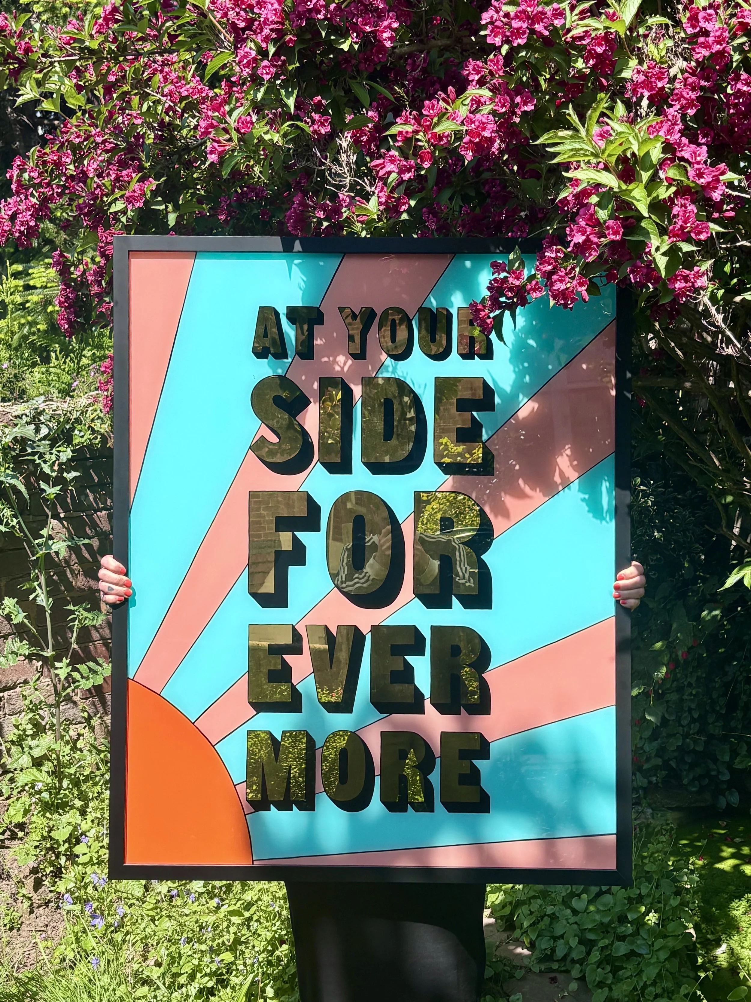 At Your Side Forevermore gilded commission 23ct gold lead painted by amy