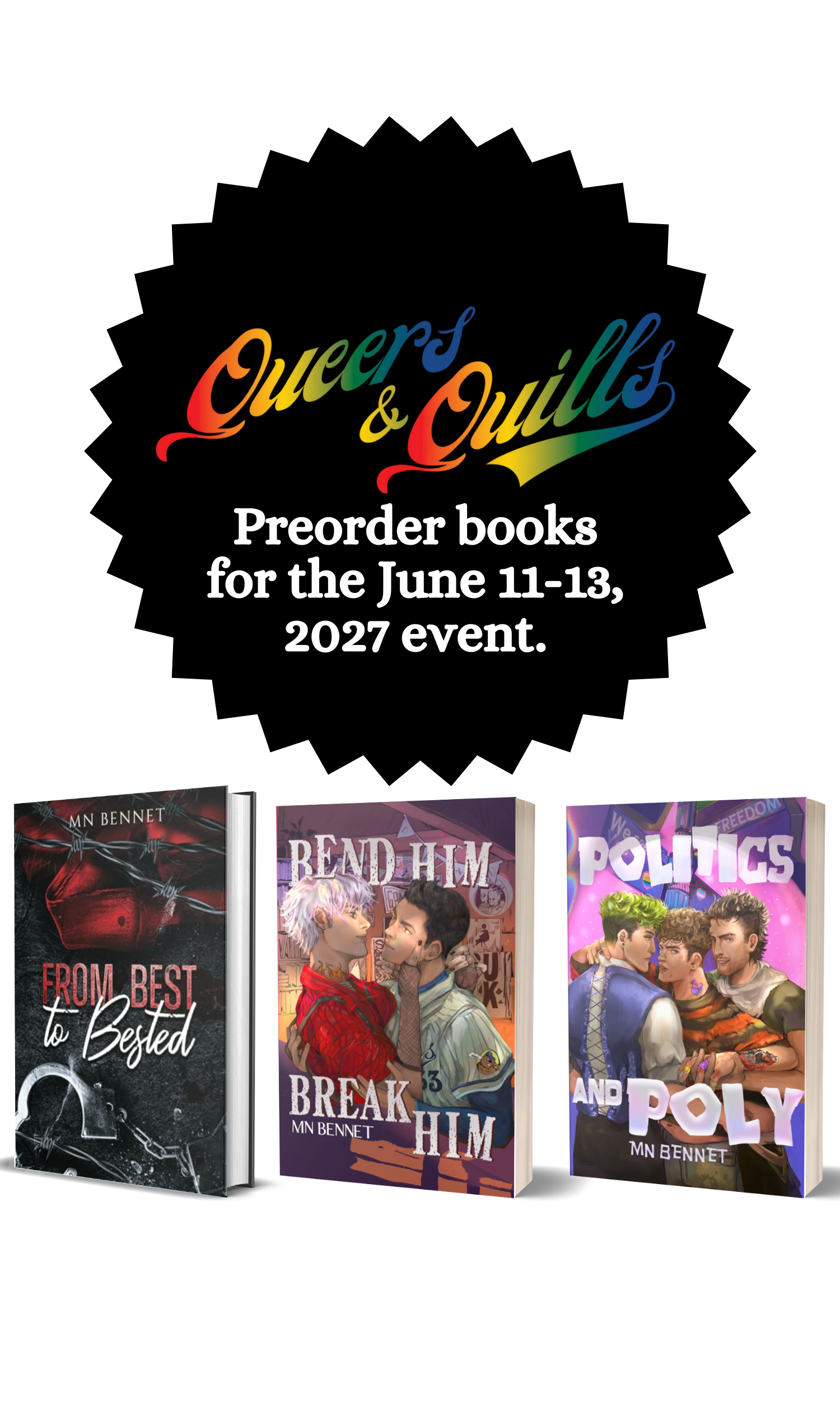 Queers and Quills 2027 Book Event Preorder