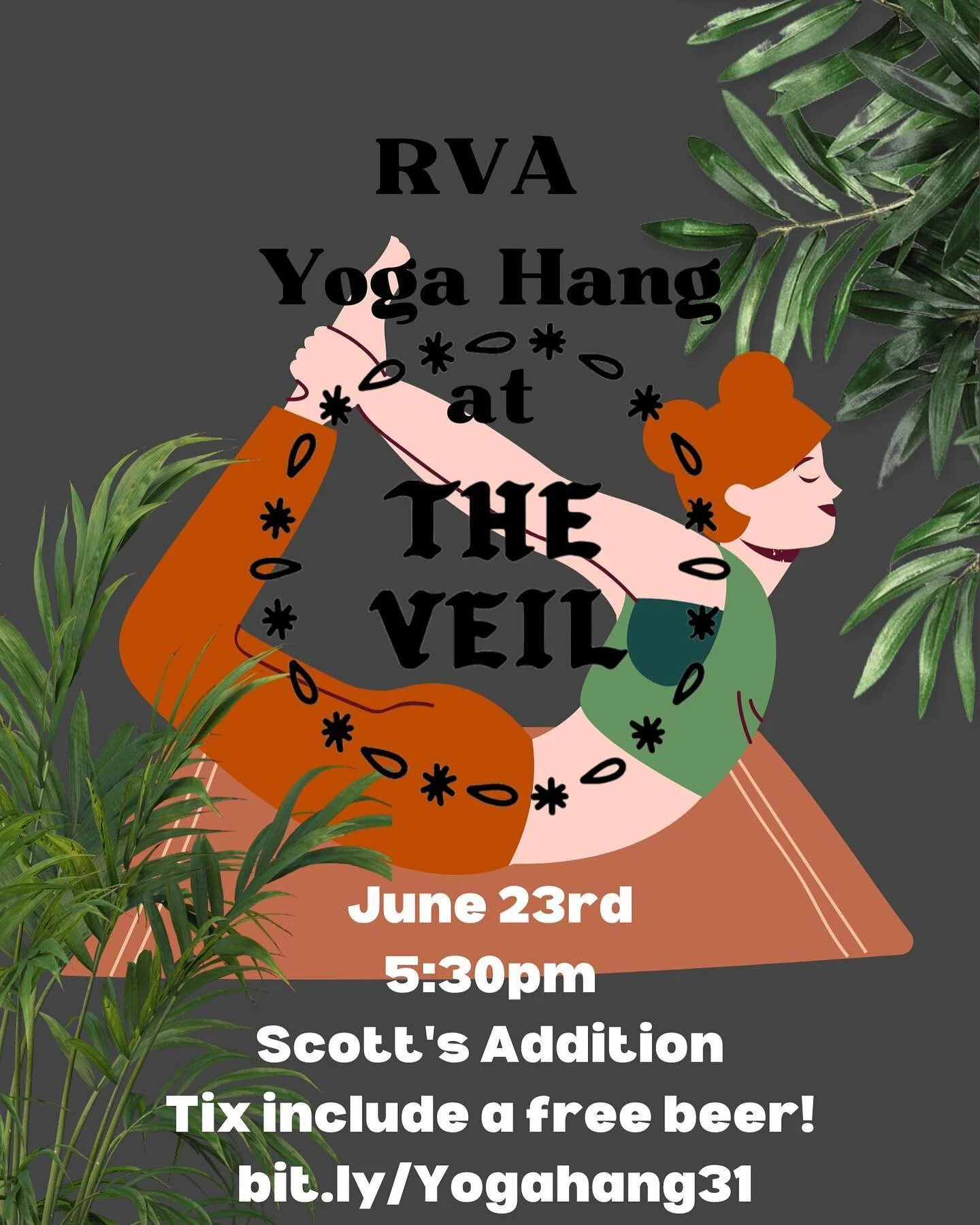 So stoked for this Friday happy hour hang at @theveilbrewing 🎉 ~ starting around 530, we&rsquo;ll do a fun and funky hour of upbeat and accessible yoga in this vibey space and after we can try some of their newest craft beers, just released this wee